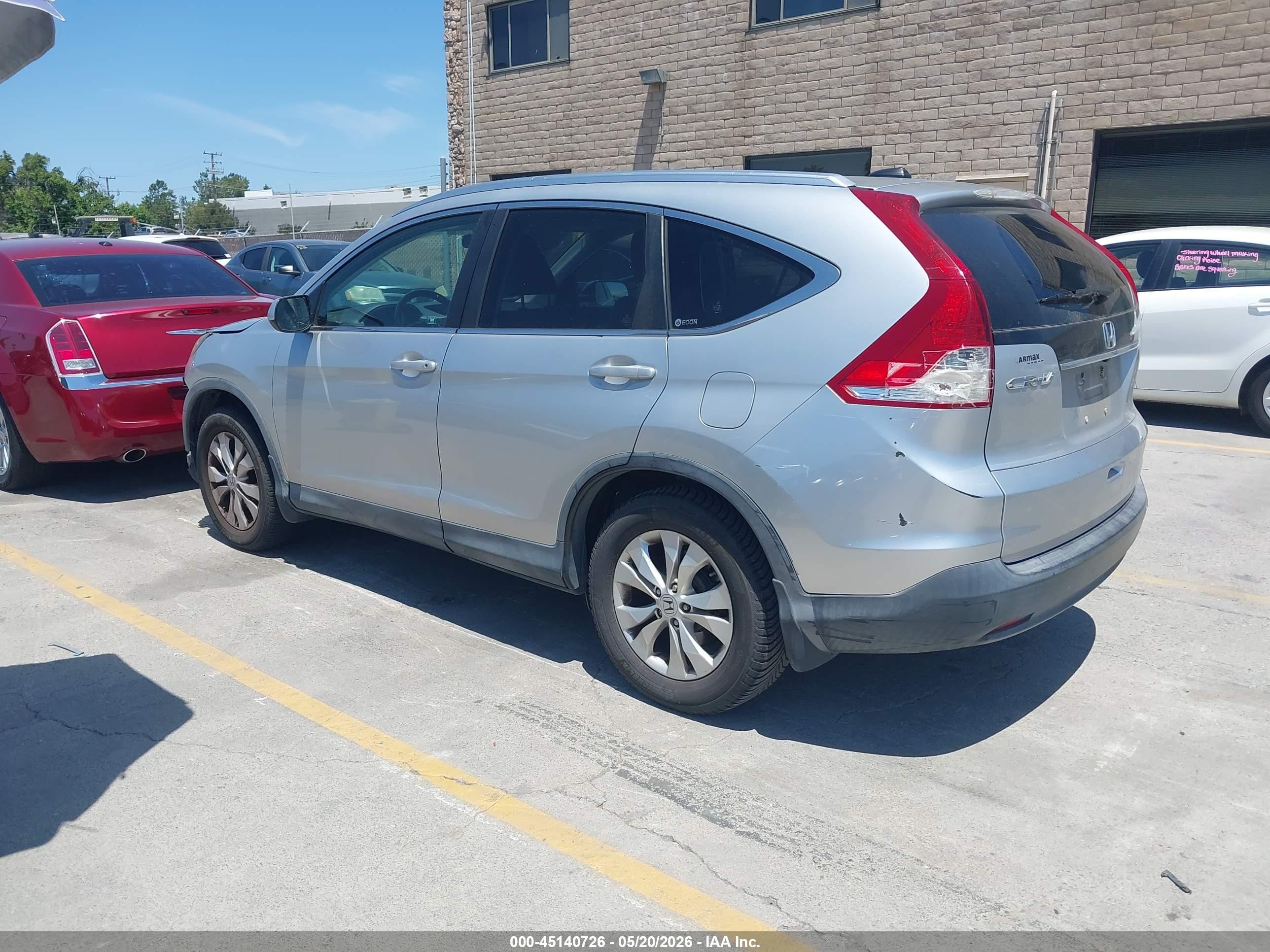 2012 Honda Cr-v Ex-l Silver vin: JHLRM3H74CC001995
