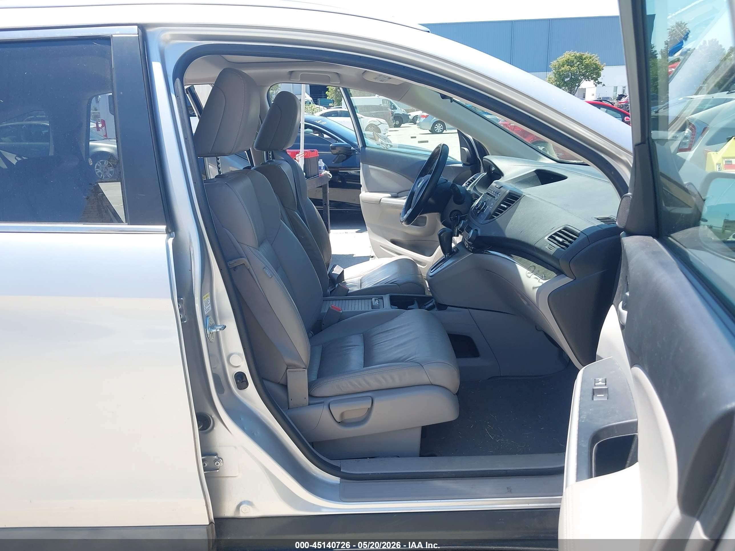 2012 Honda Cr-v Ex-l Silver vin: JHLRM3H74CC001995