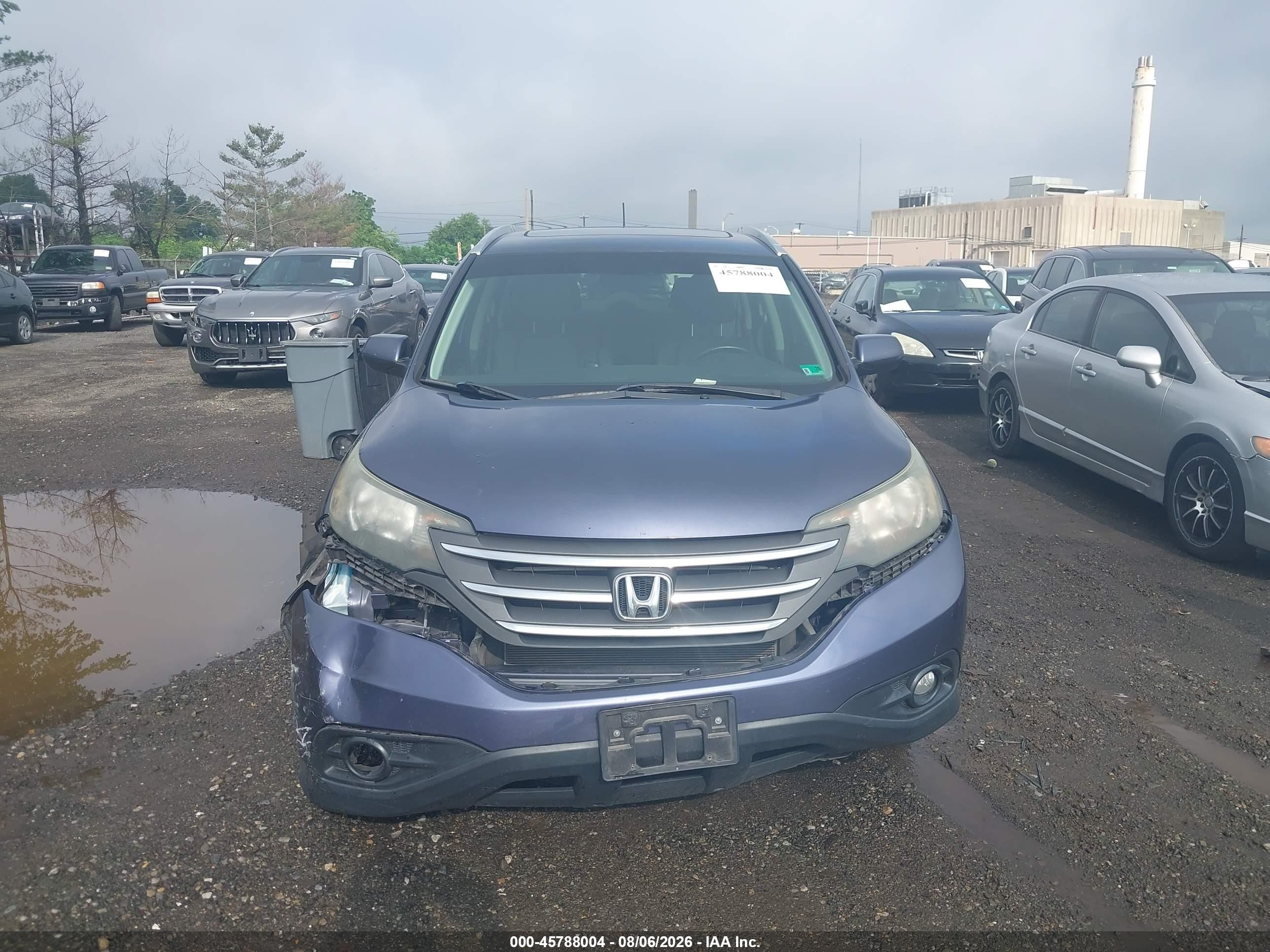 2012 Honda Cr-v Ex-l Blue vin: JHLRM3H74CC003116