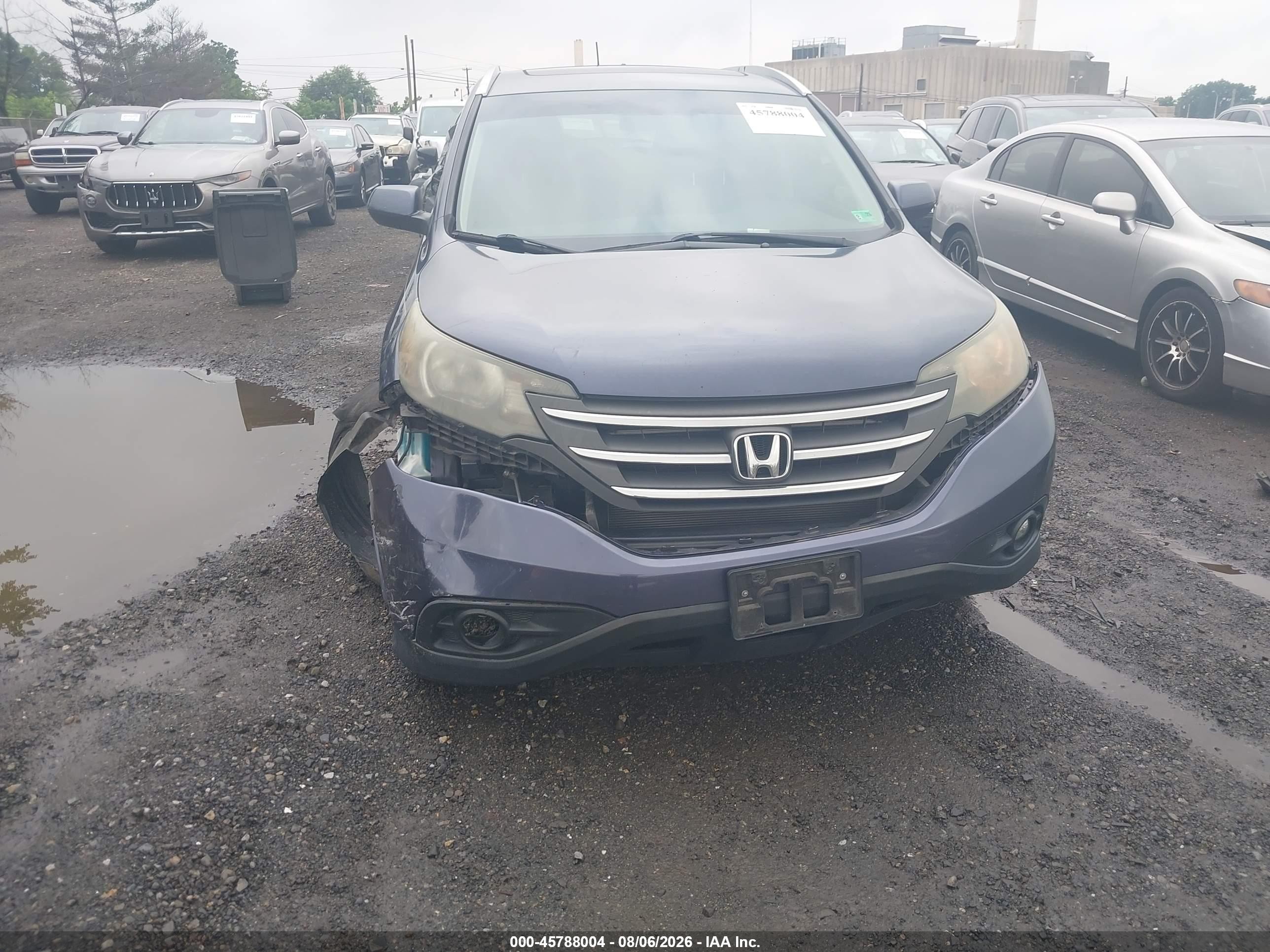 2012 Honda Cr-v Ex-l Blue vin: JHLRM3H74CC003116