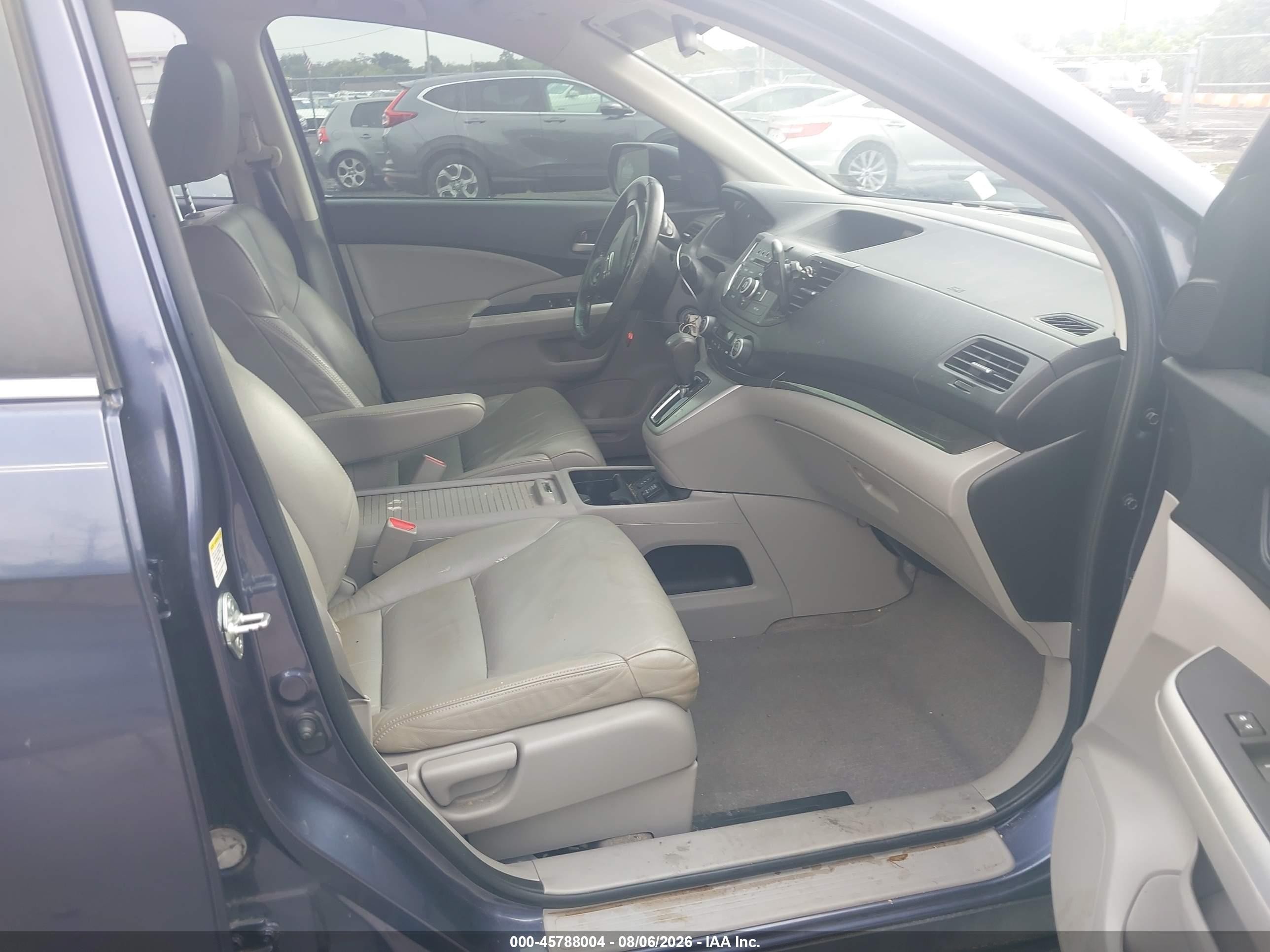 2012 Honda Cr-v Ex-l Blue vin: JHLRM3H74CC003116