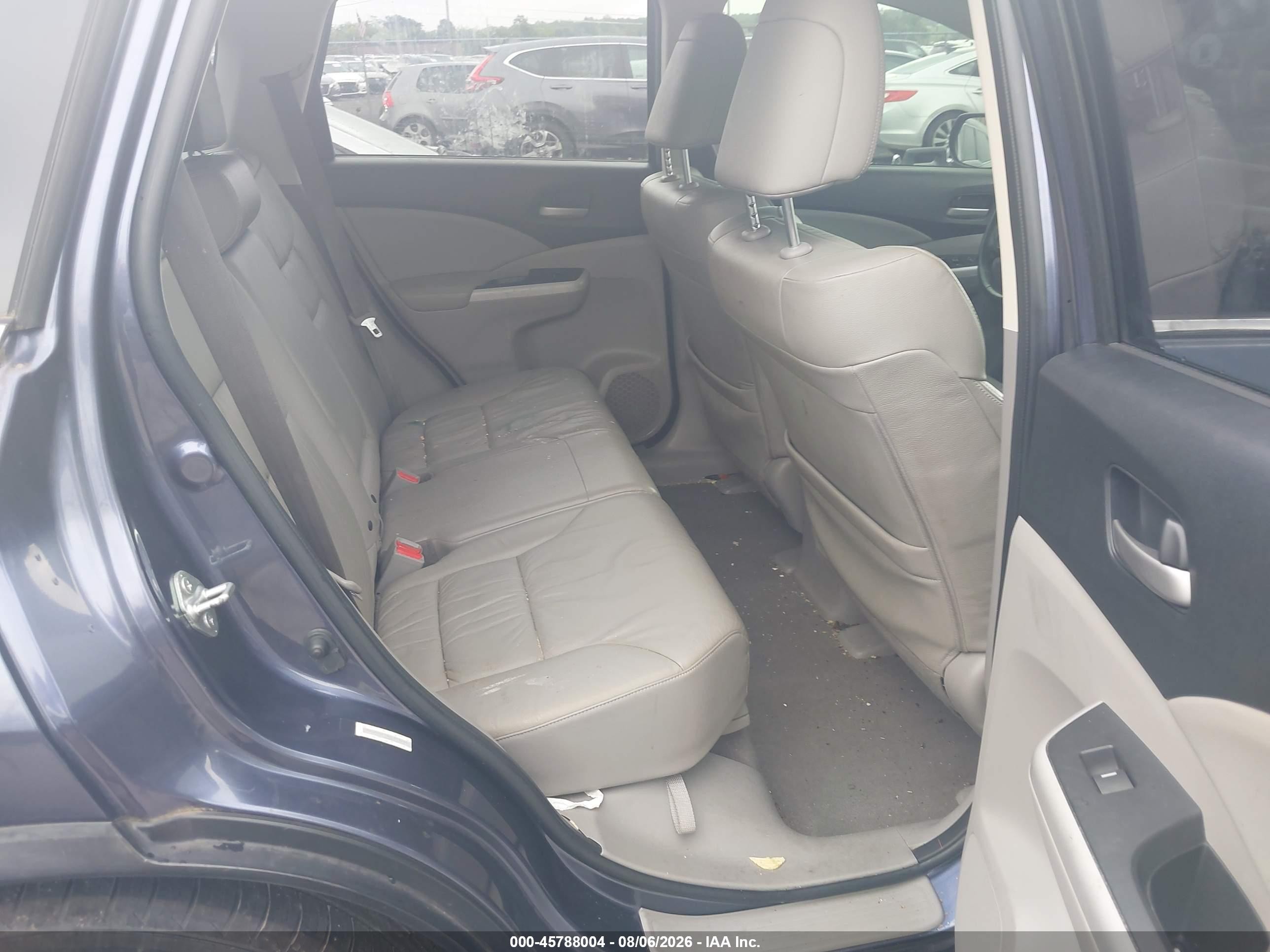 2012 Honda Cr-v Ex-l Blue vin: JHLRM3H74CC003116