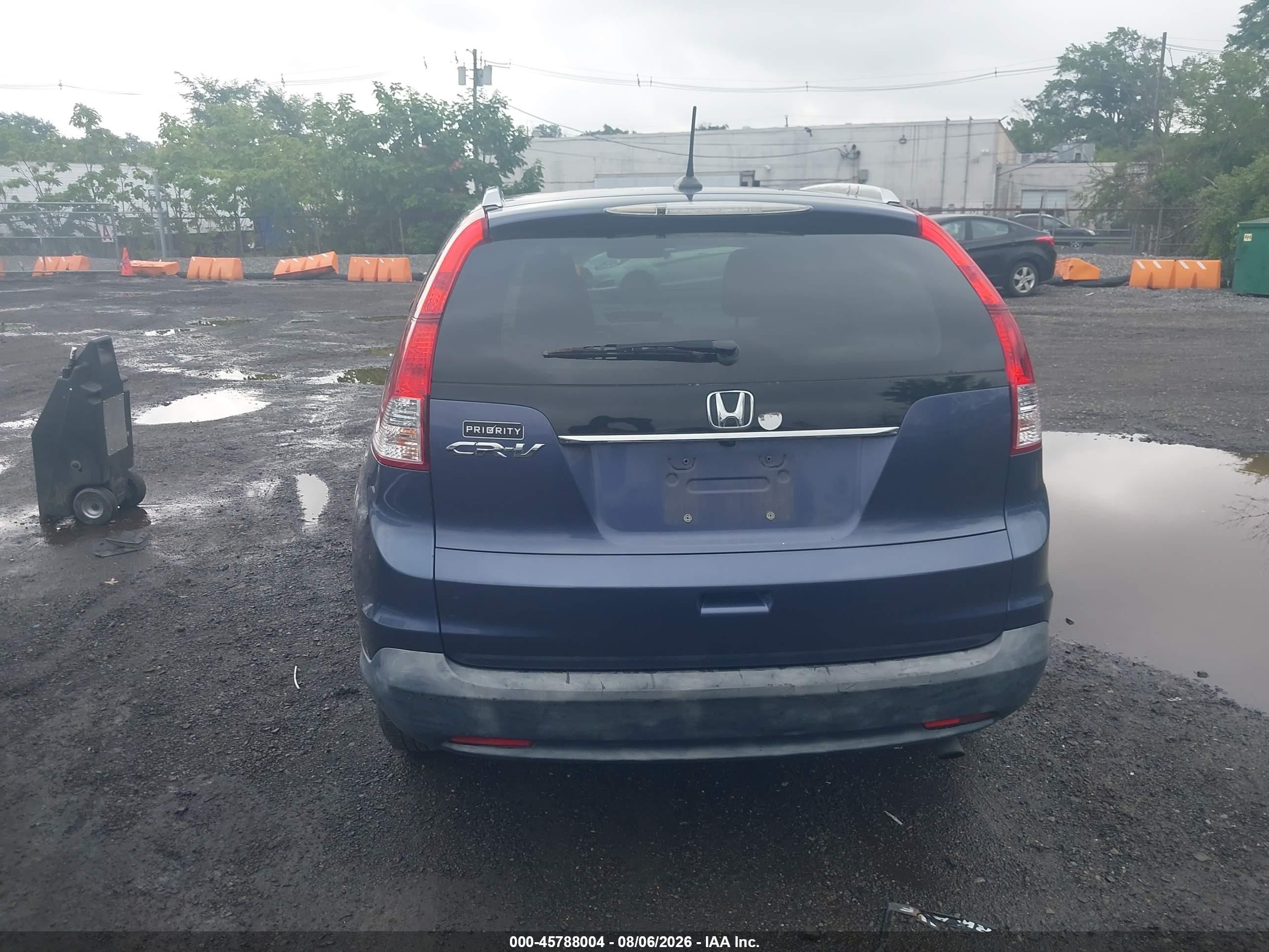 2012 Honda Cr-v Ex-l Blue vin: JHLRM3H74CC003116