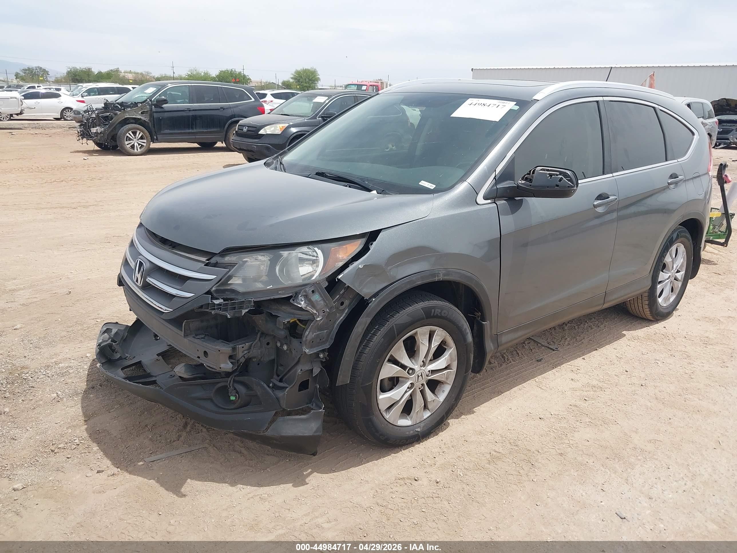 2012 Honda Cr-v Ex-l Серый vin: JHLRM3H74CC006209