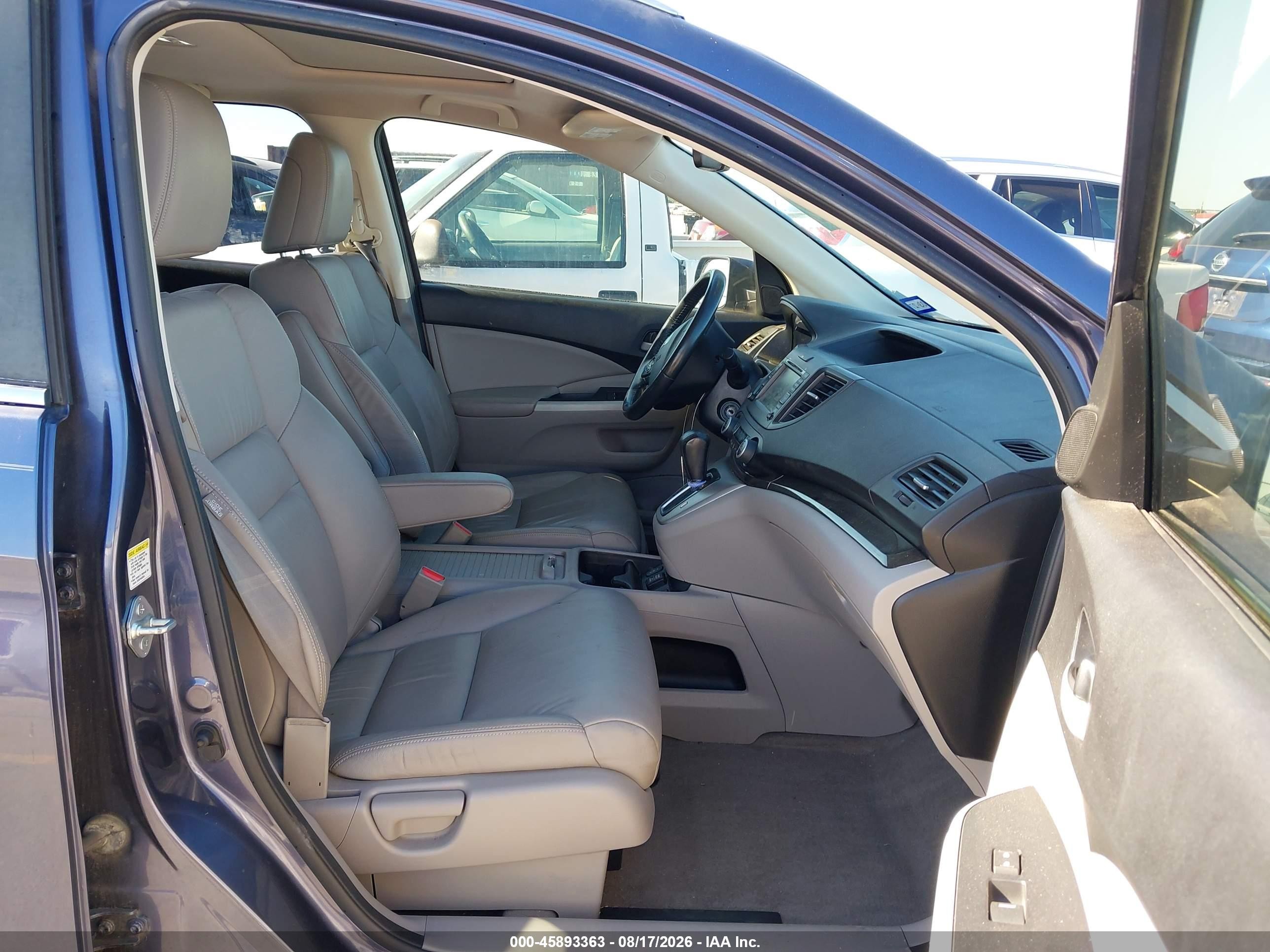 2012 Honda Cr-v Ex-l Синий vin: JHLRM3H74CC007036