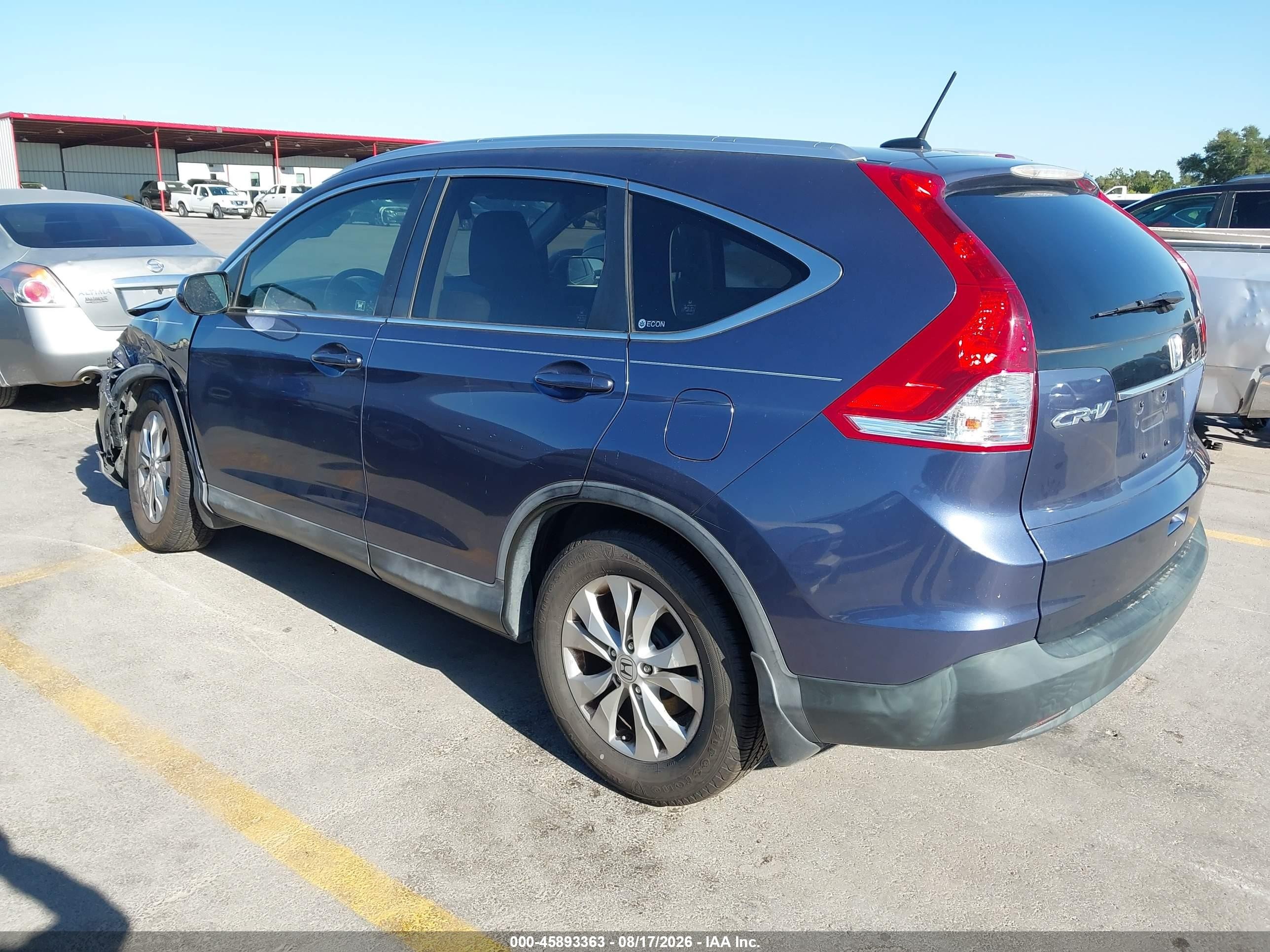 2012 Honda Cr-v Ex-l Синий vin: JHLRM3H74CC007036