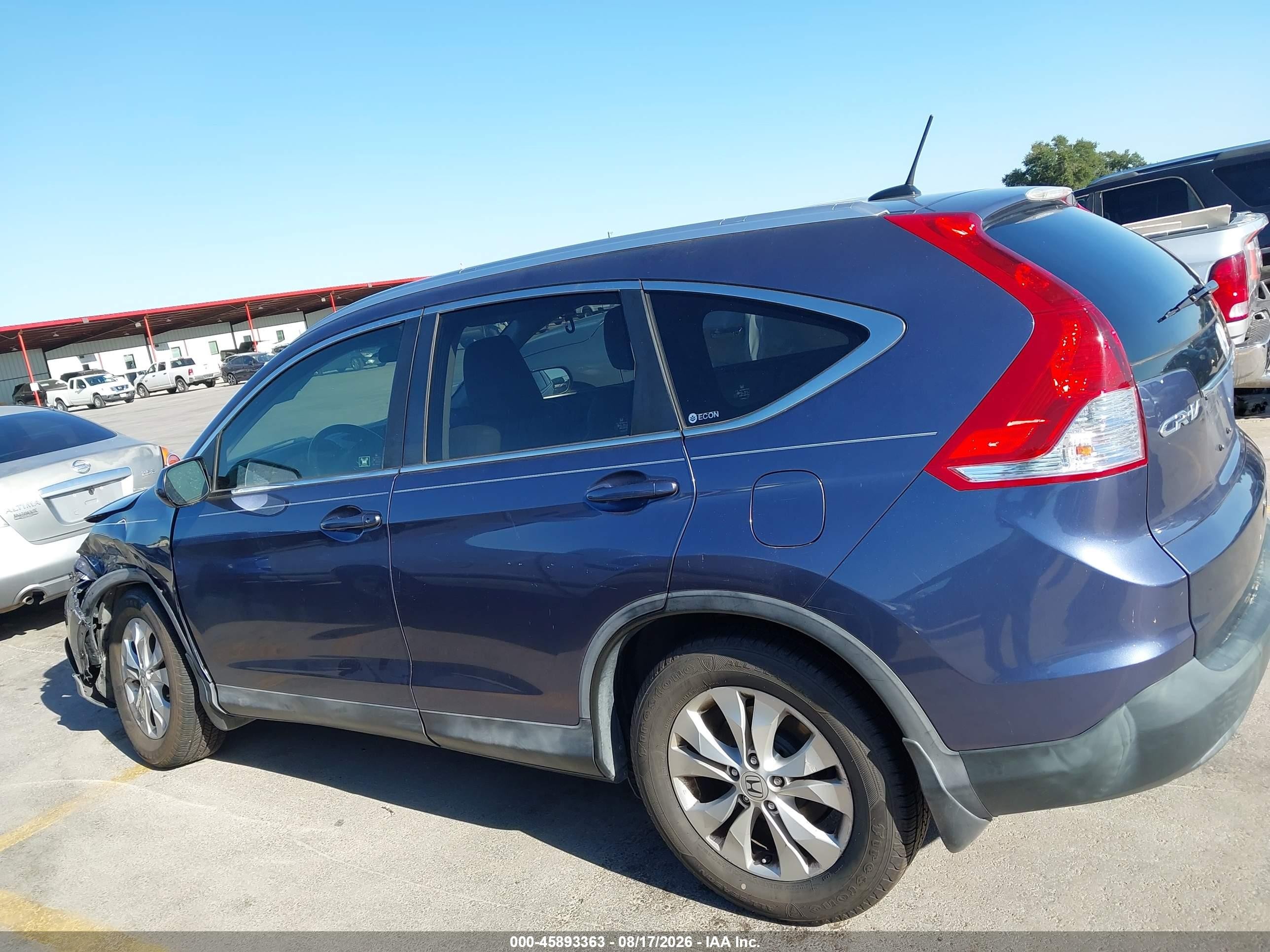 2012 Honda Cr-v Ex-l Синий vin: JHLRM3H74CC007036