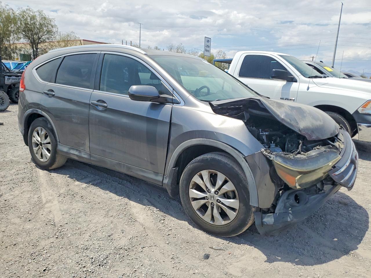 2012 Honda Cr-v Exl Gray vin: JHLRM3H74CC012527