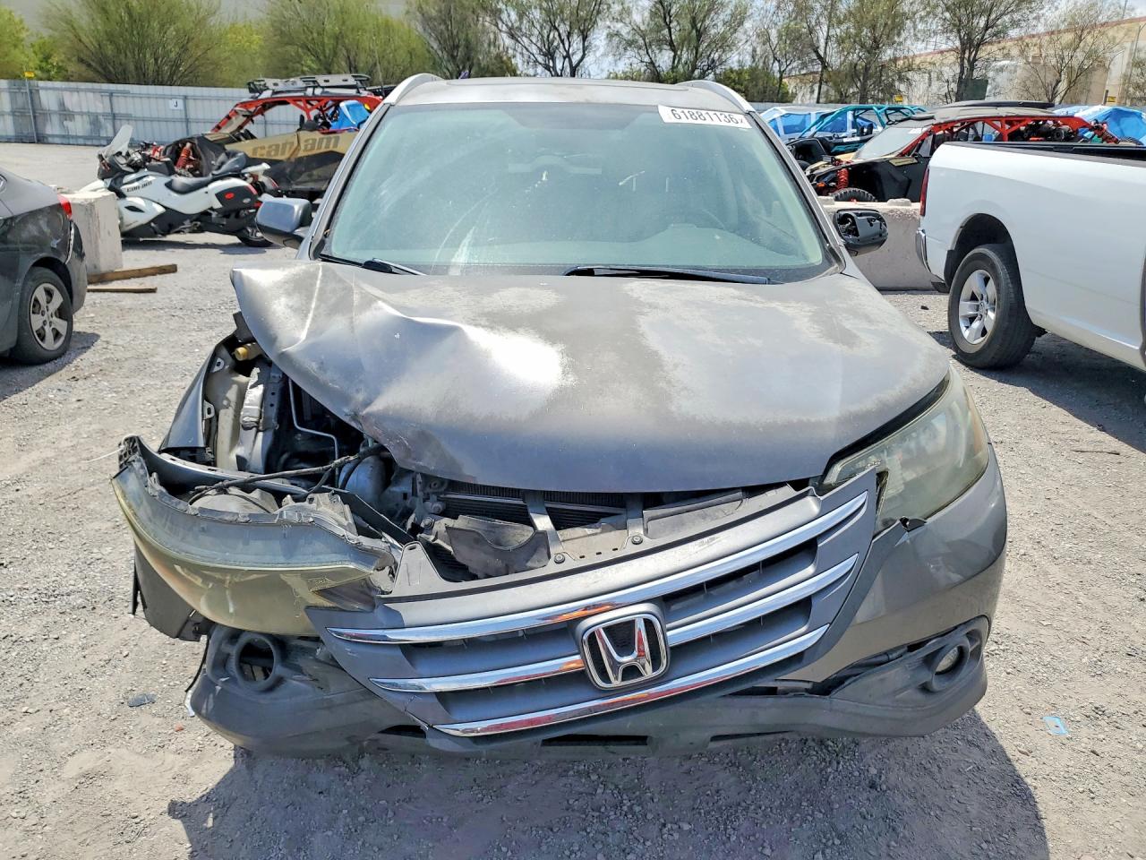 2012 Honda Cr-v Exl Gray vin: JHLRM3H74CC012527