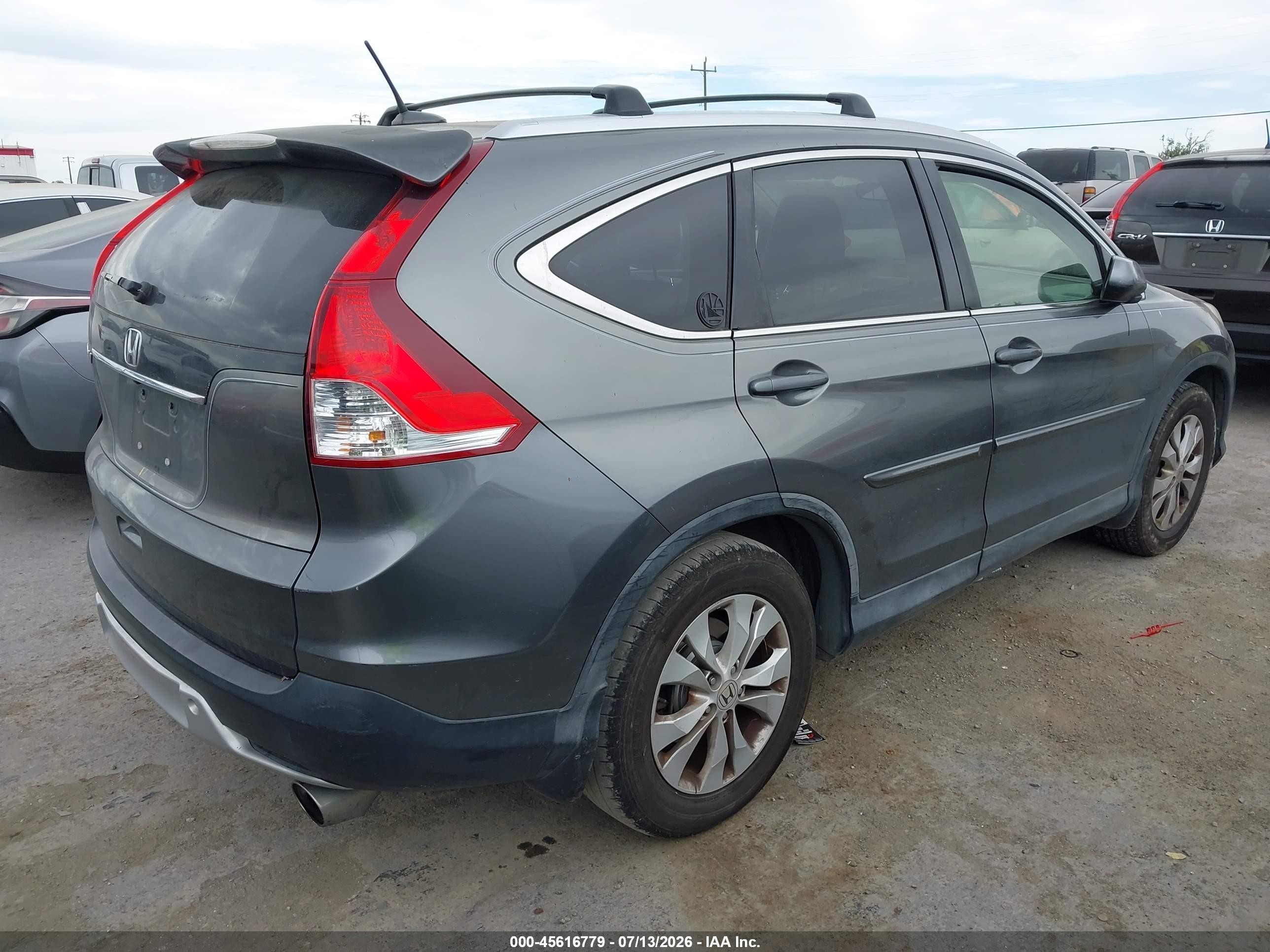 2012 Honda Cr-v Ex-l Gray vin: JHLRM3H75CC005330