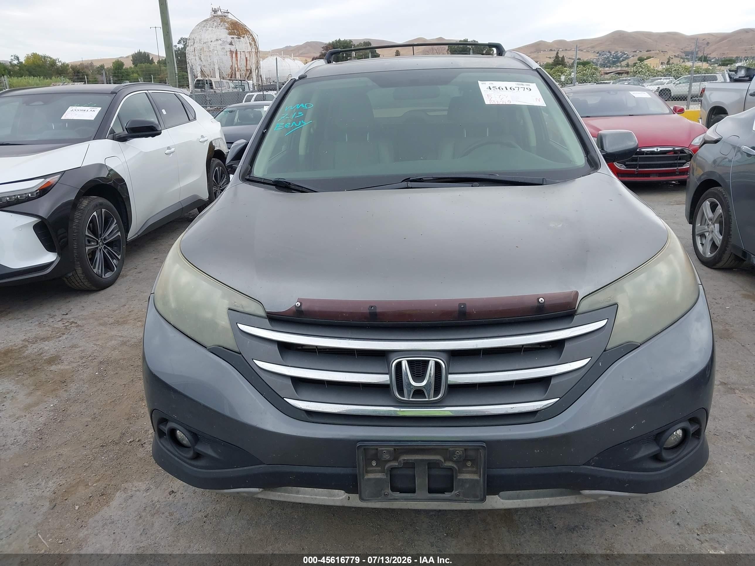 2012 Honda Cr-v Ex-l Gray vin: JHLRM3H75CC005330
