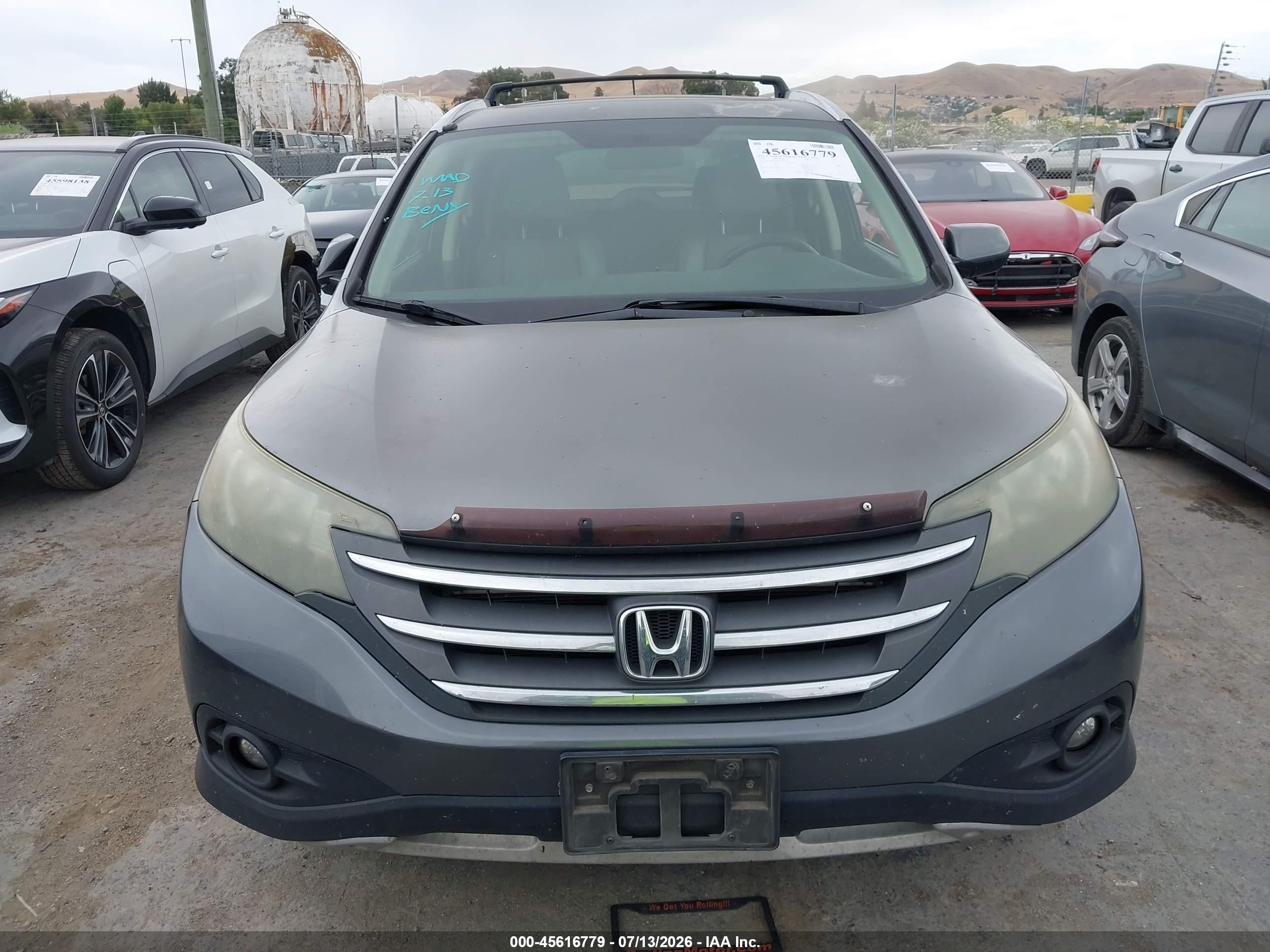 2012 Honda Cr-v Ex-l Gray vin: JHLRM3H75CC005330