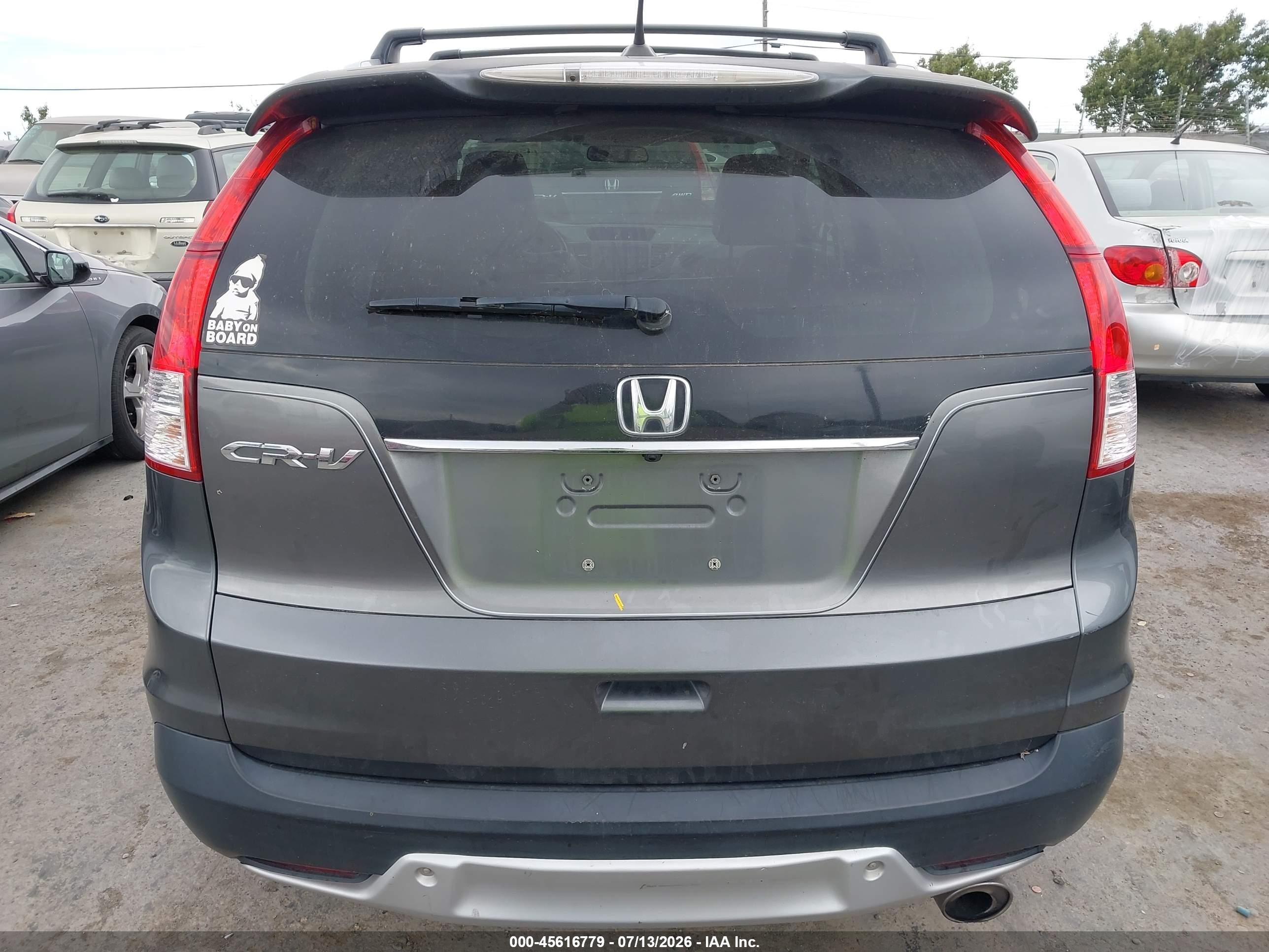 2012 Honda Cr-v Ex-l Gray vin: JHLRM3H75CC005330