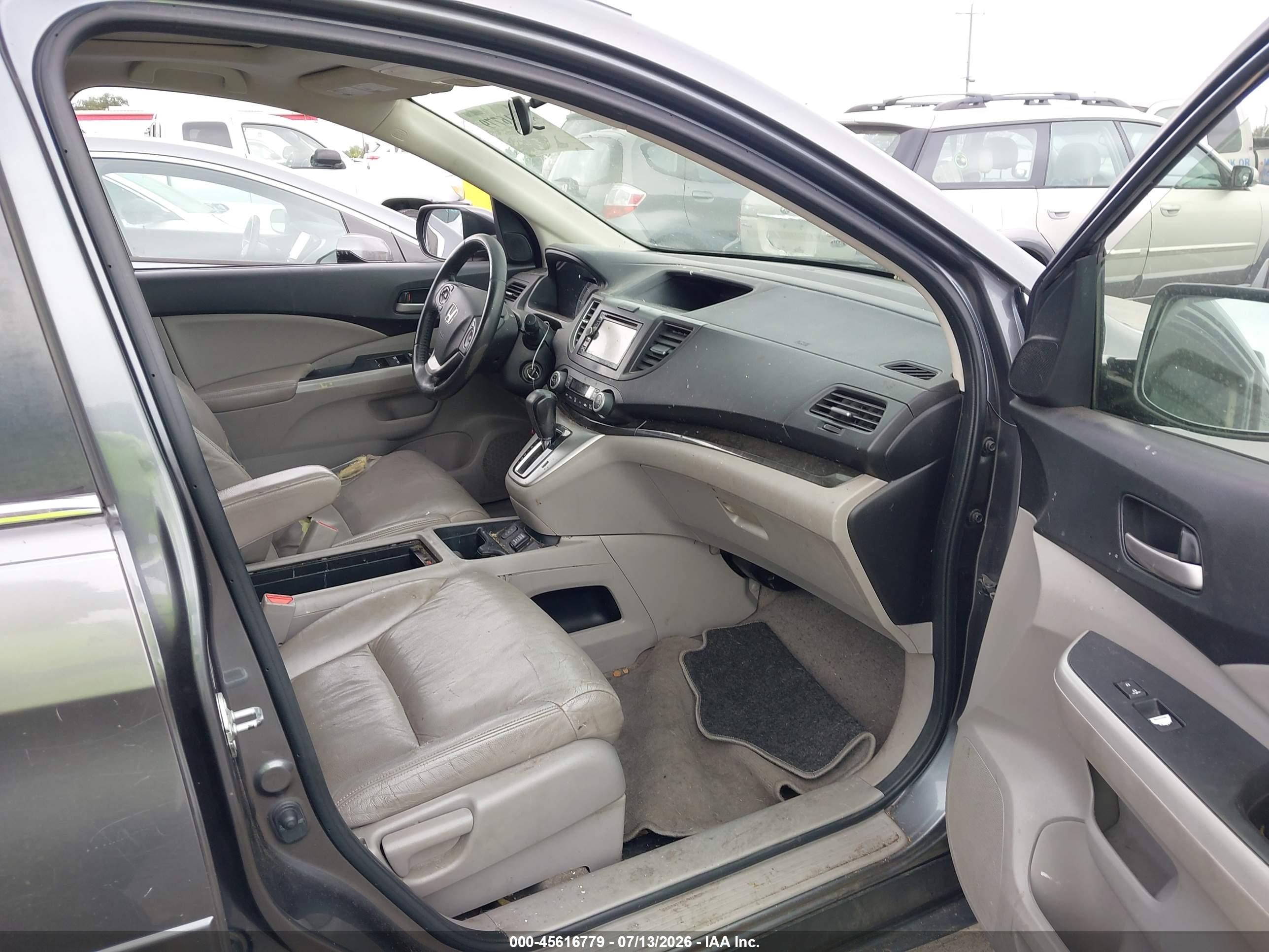 2012 Honda Cr-v Ex-l Gray vin: JHLRM3H75CC005330