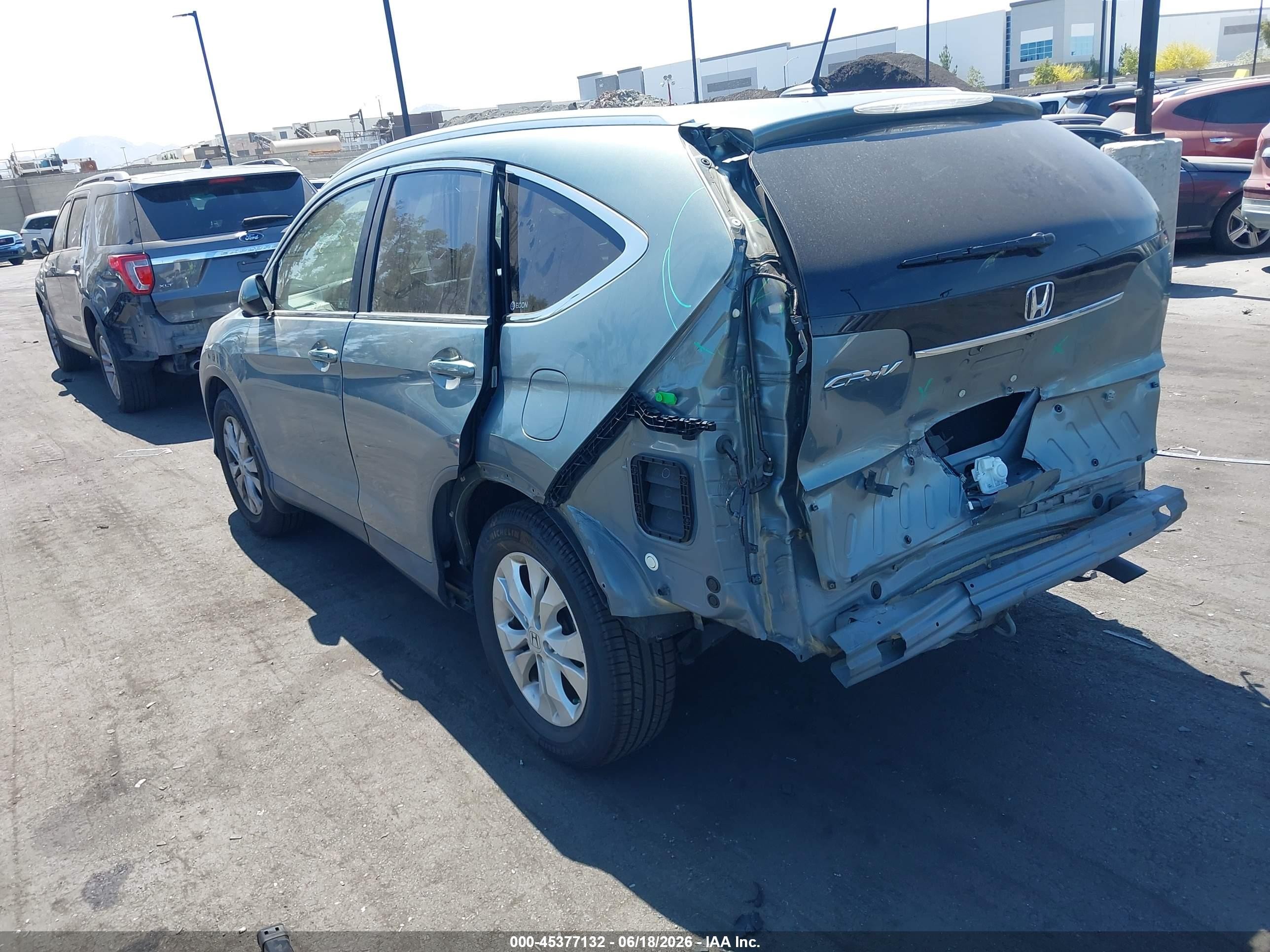 2012 Honda Cr-v Ex-l Зеленый vin: JHLRM3H75CC007238