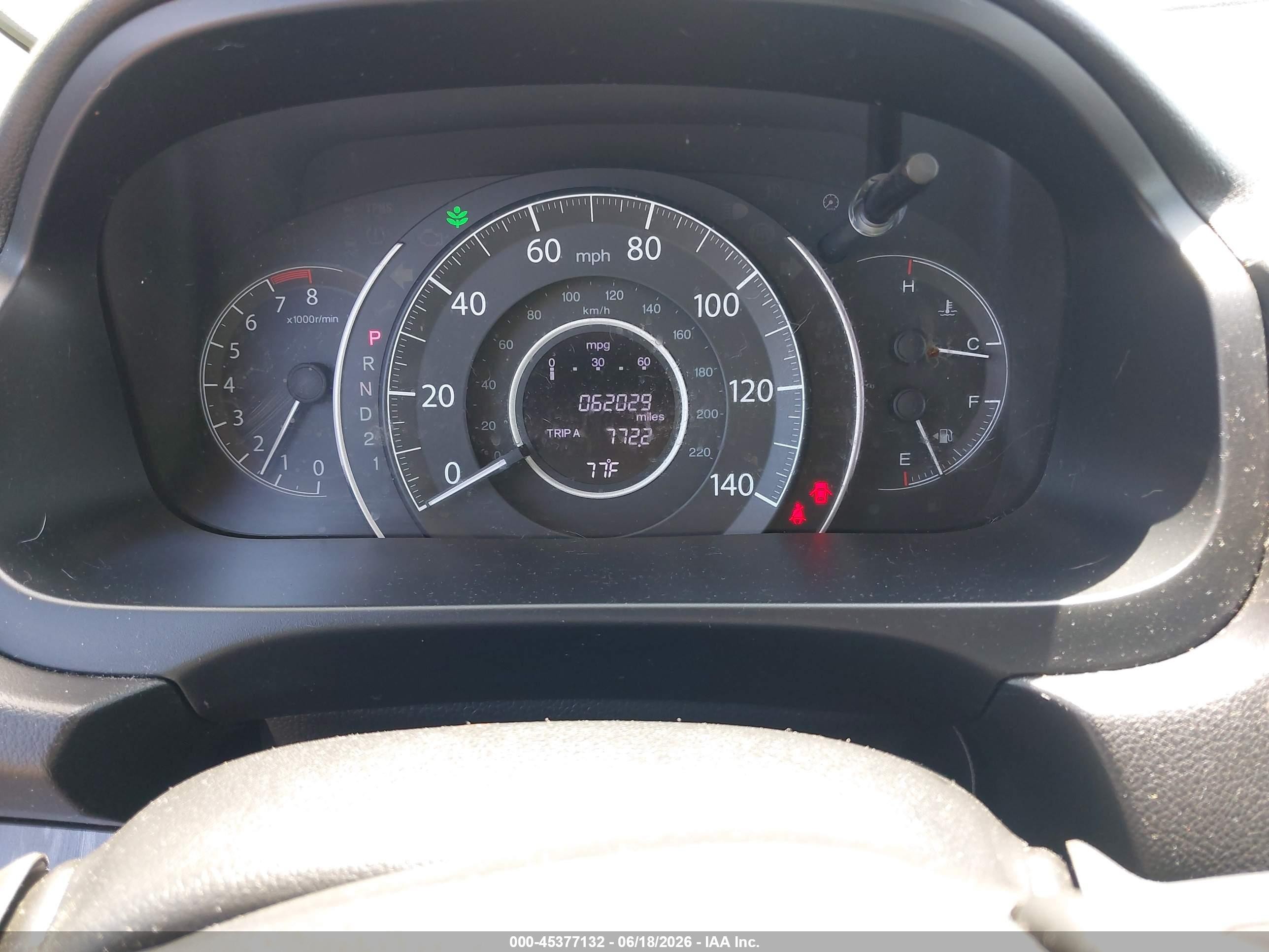 2012 Honda Cr-v Ex-l Зеленый vin: JHLRM3H75CC007238