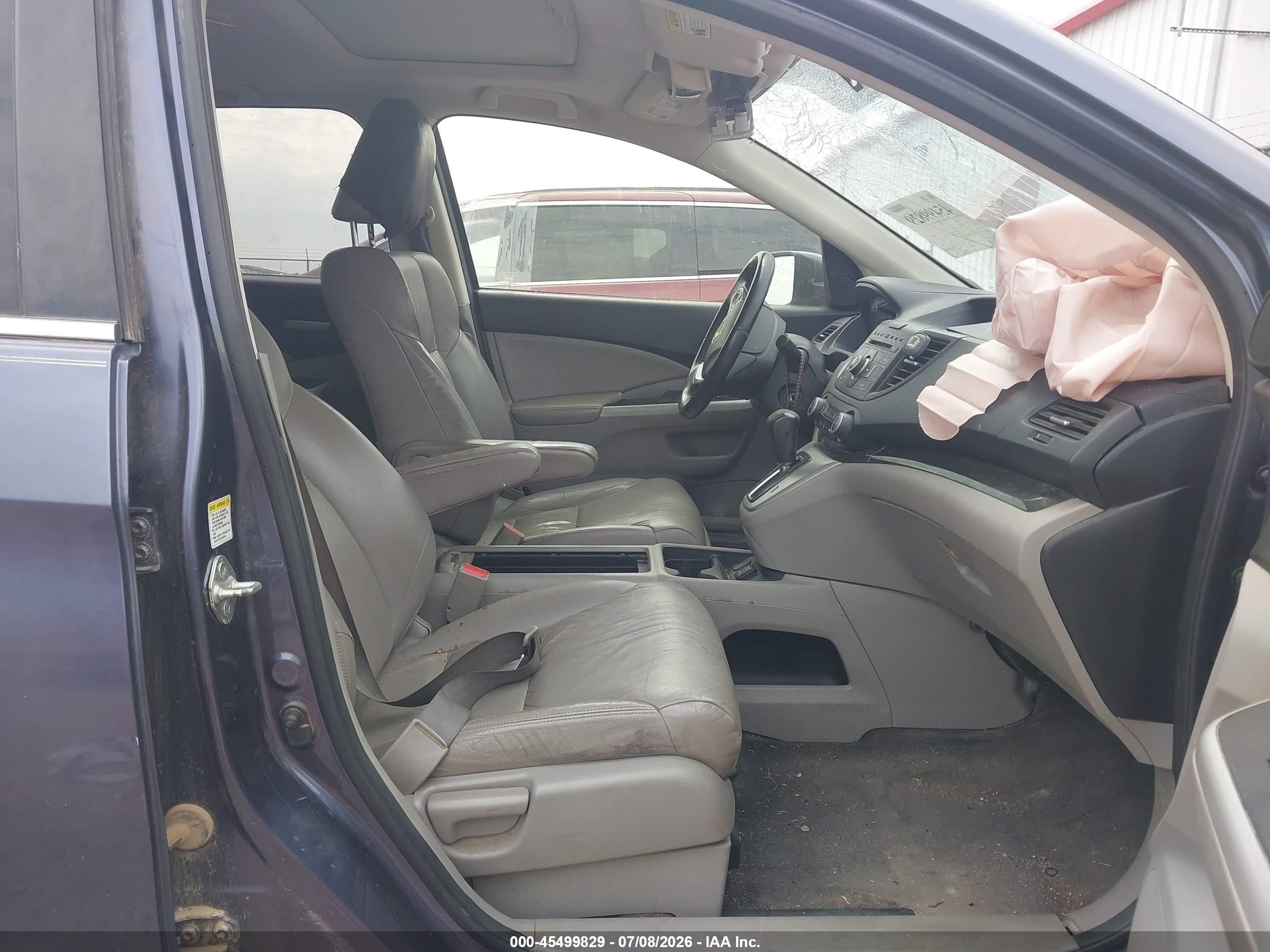 2012 Honda Cr-v Ex-l Blue vin: JHLRM3H76CC005756