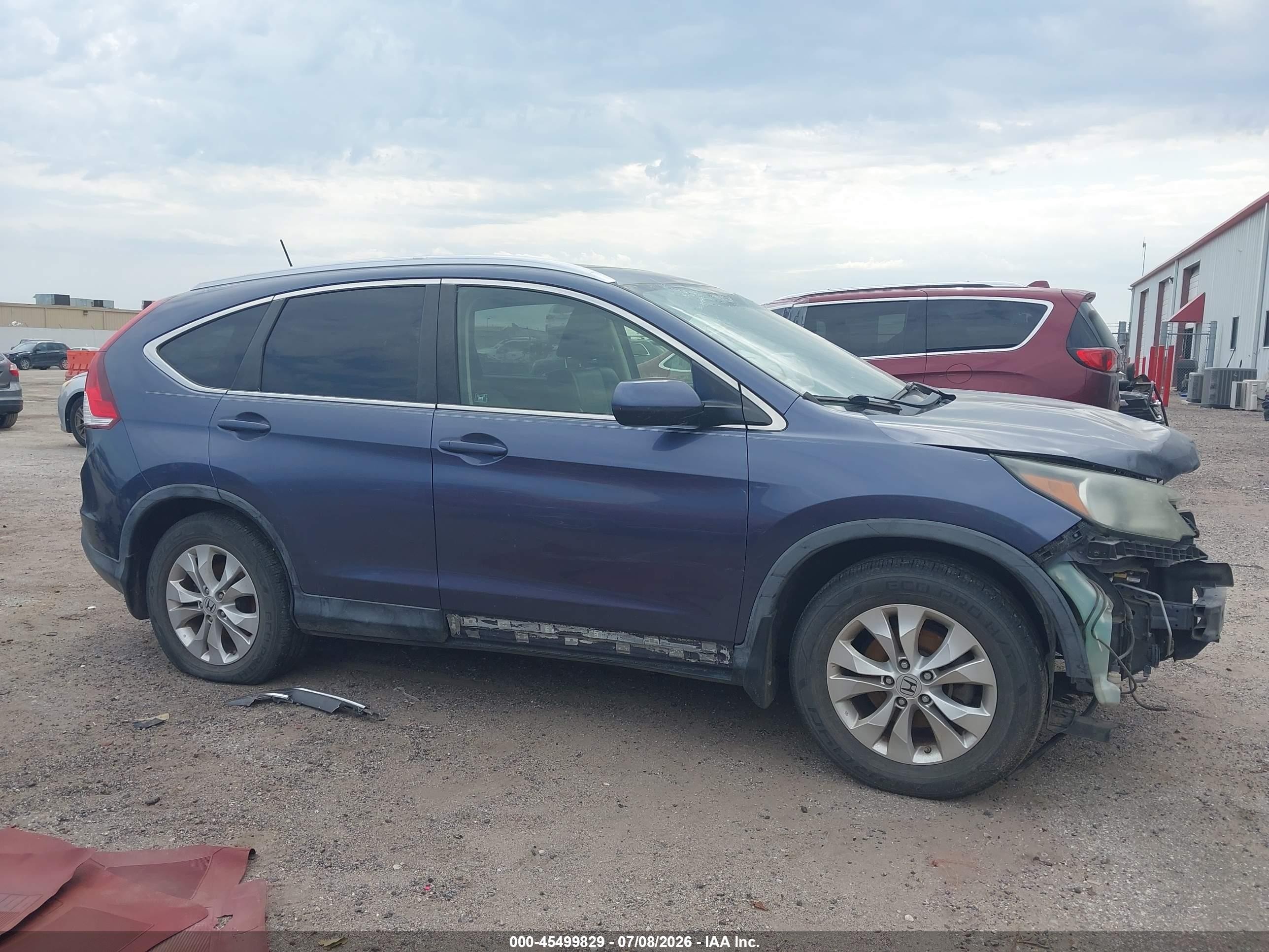 2012 Honda Cr-v Ex-l Blue vin: JHLRM3H76CC005756