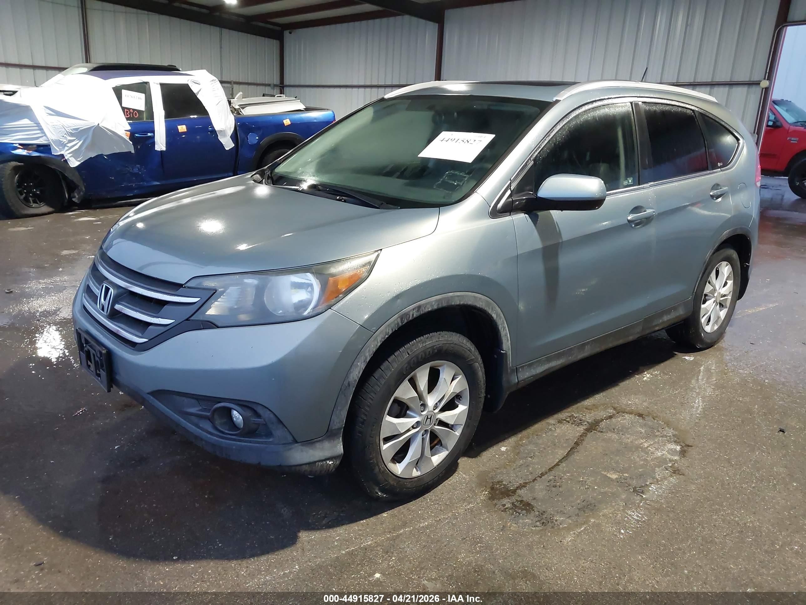 2012 Honda Cr-v Ex-l Silver vin: JHLRM3H76CC006499