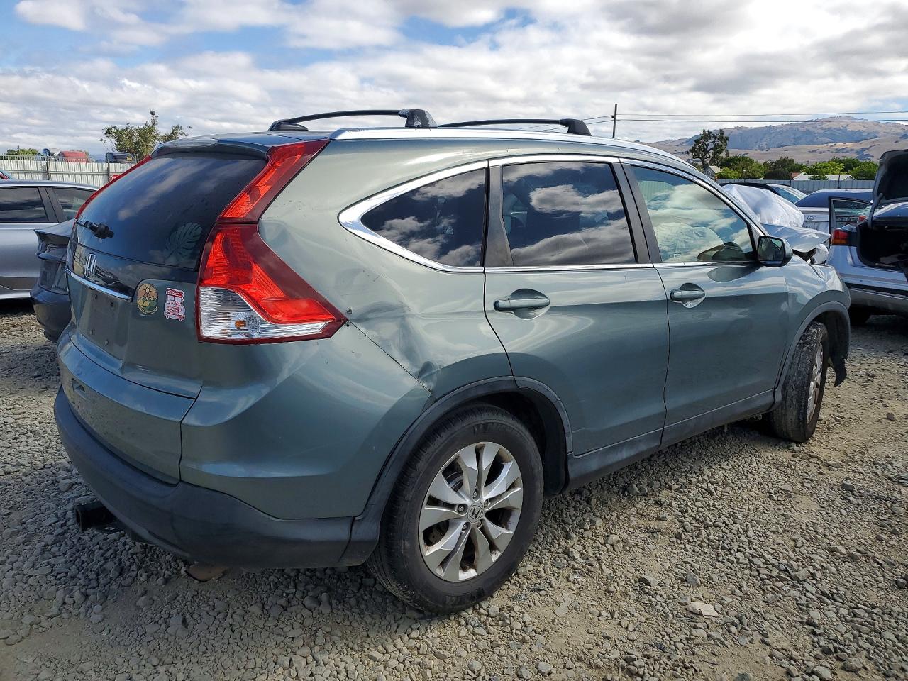 2012 Honda Cr-v Exl Green vin: JHLRM3H76CC008253