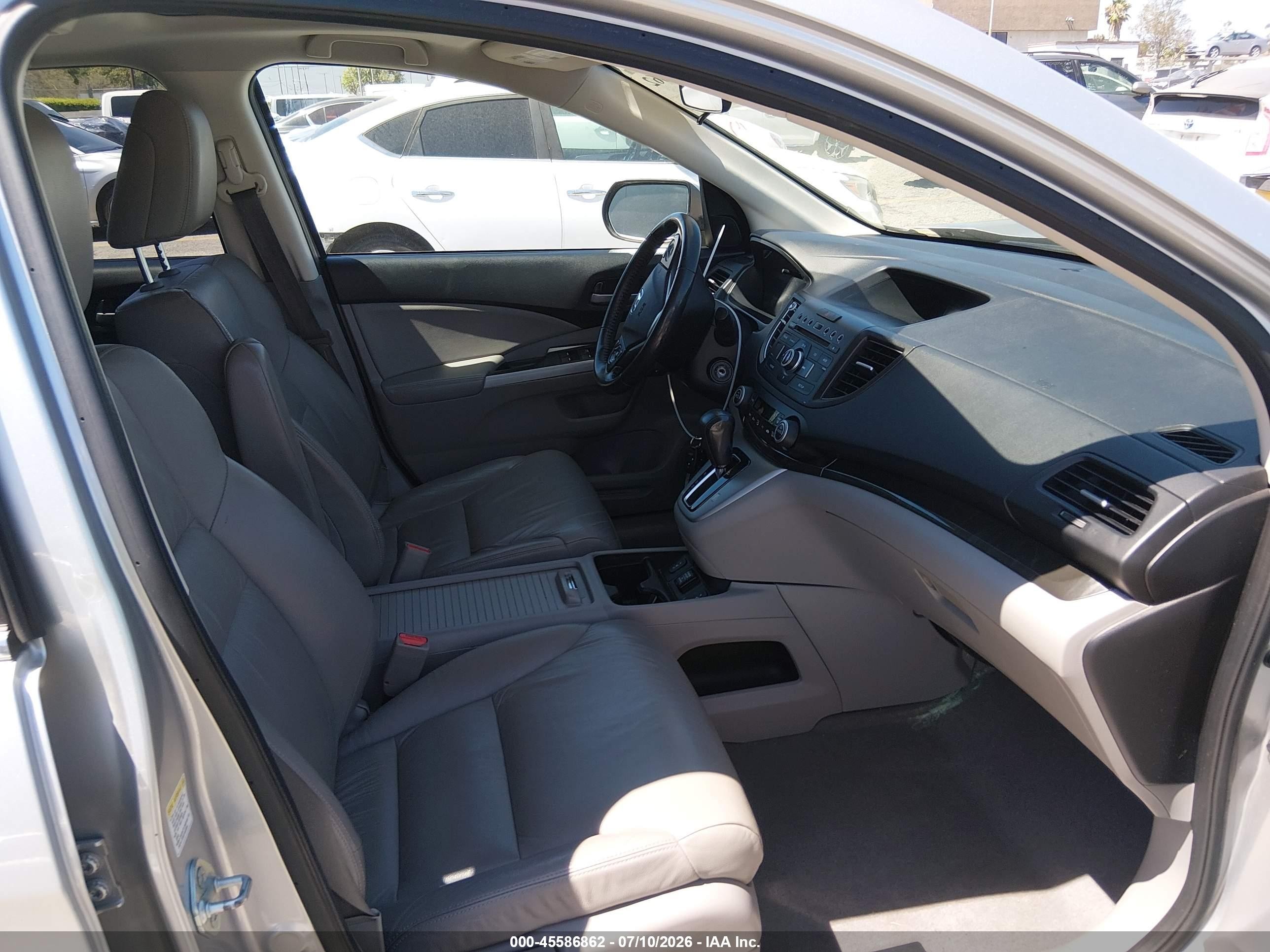 2012 Honda Cr-v Ex-l Silver vin: JHLRM3H76CC009631