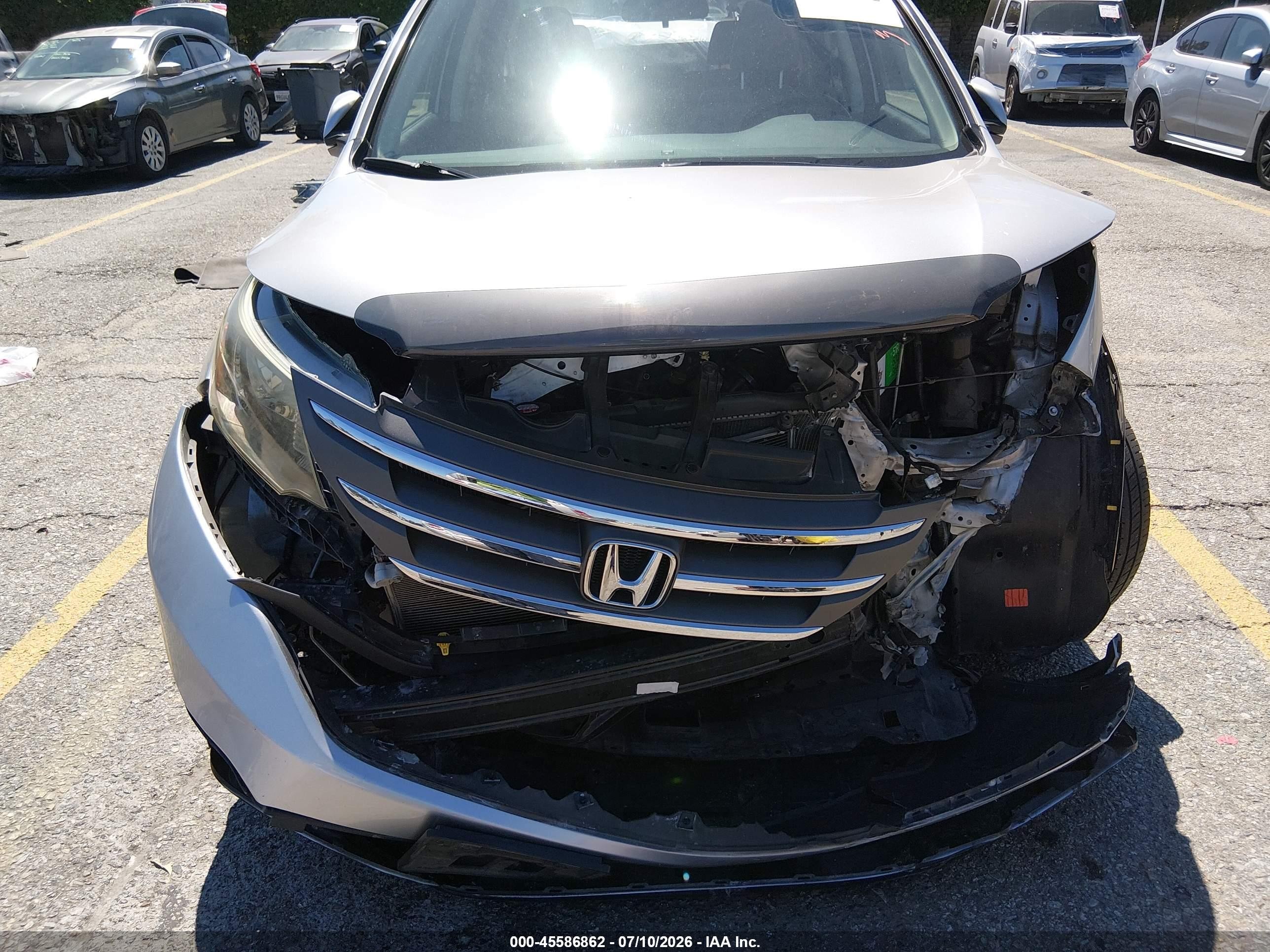 2012 Honda Cr-v Ex-l Silver vin: JHLRM3H76CC009631
