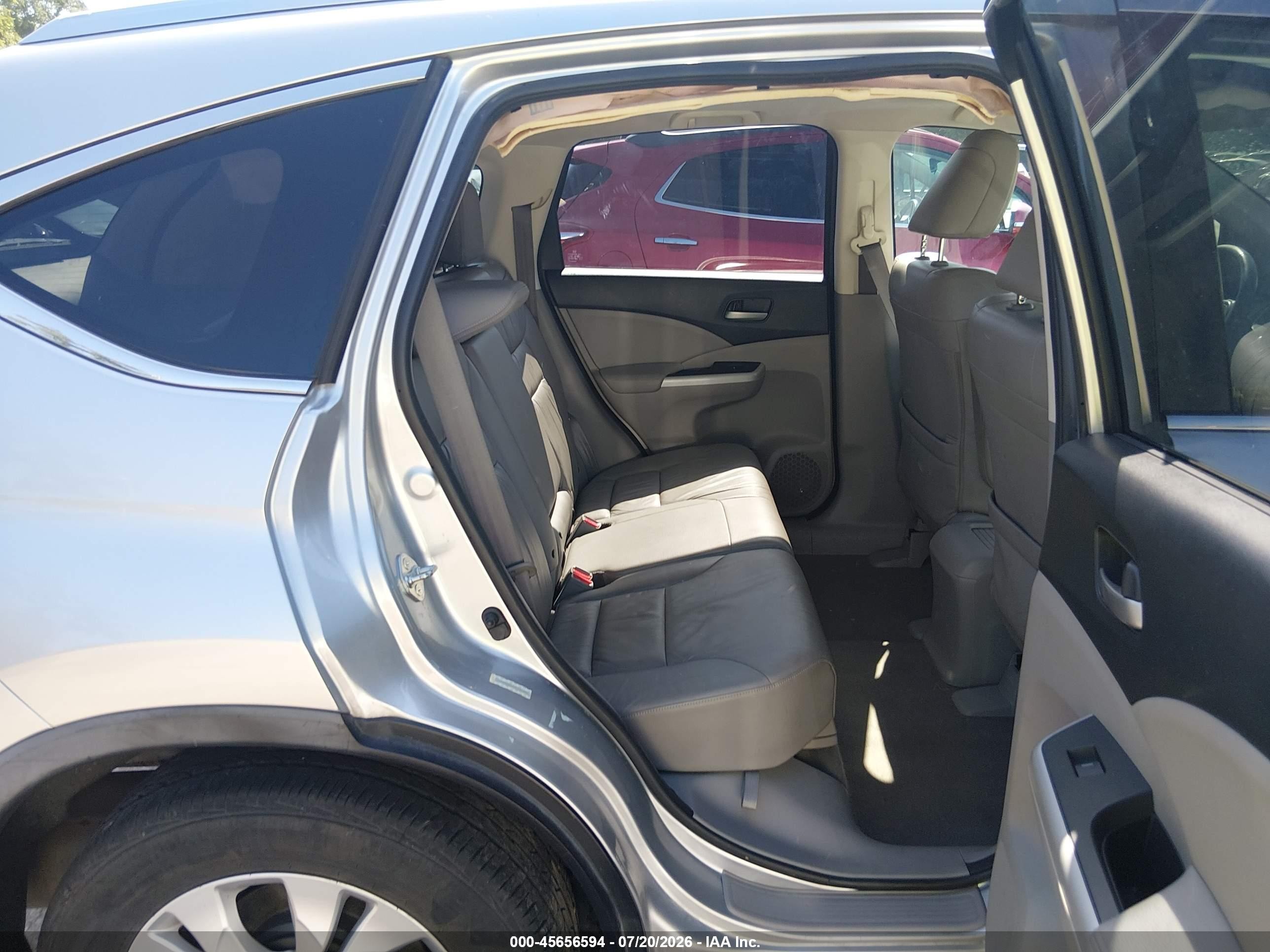 2012 Honda Cr-v Ex-l Silver vin: JHLRM3H77CC001988
