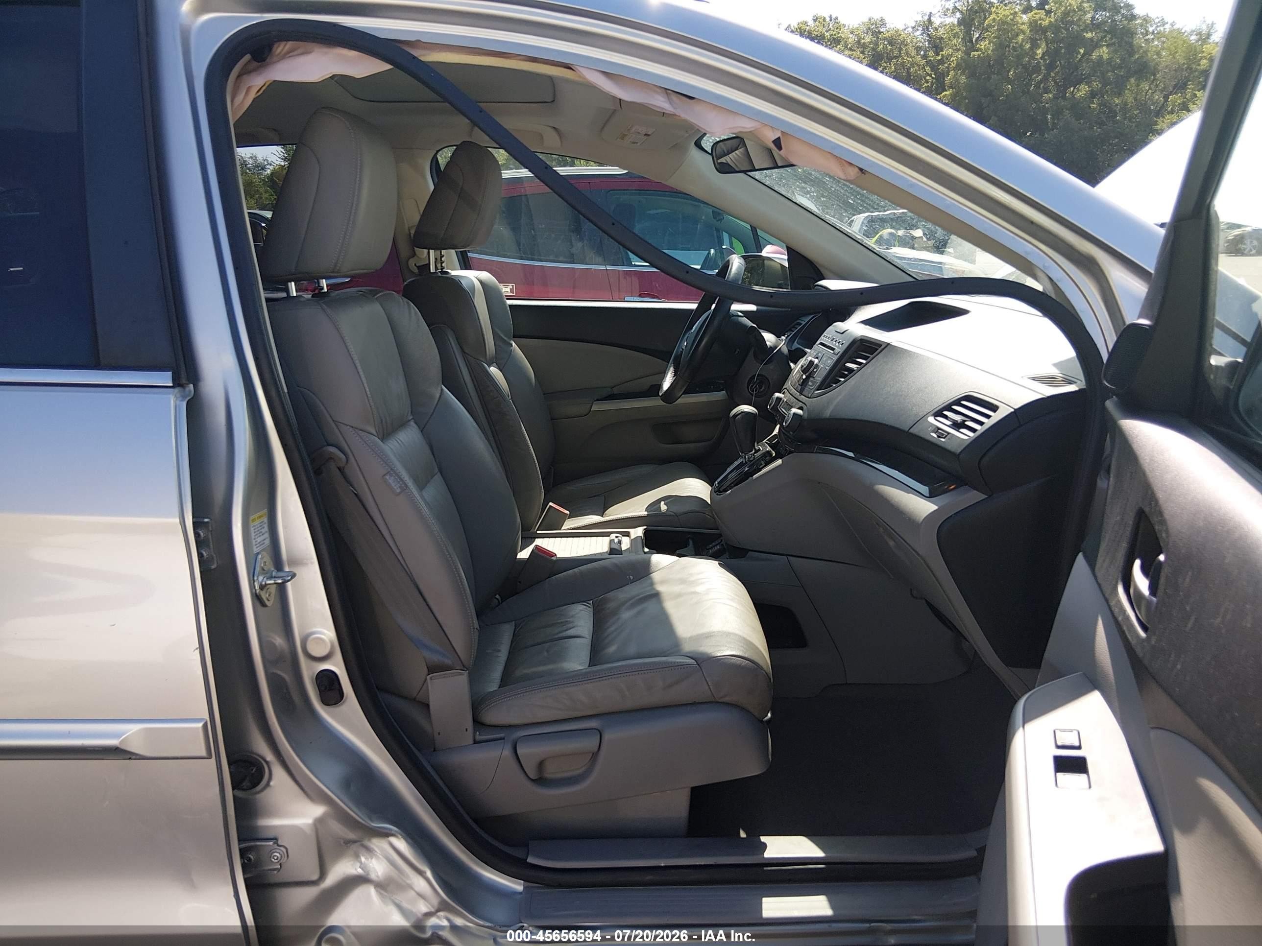2012 Honda Cr-v Ex-l Silver vin: JHLRM3H77CC001988