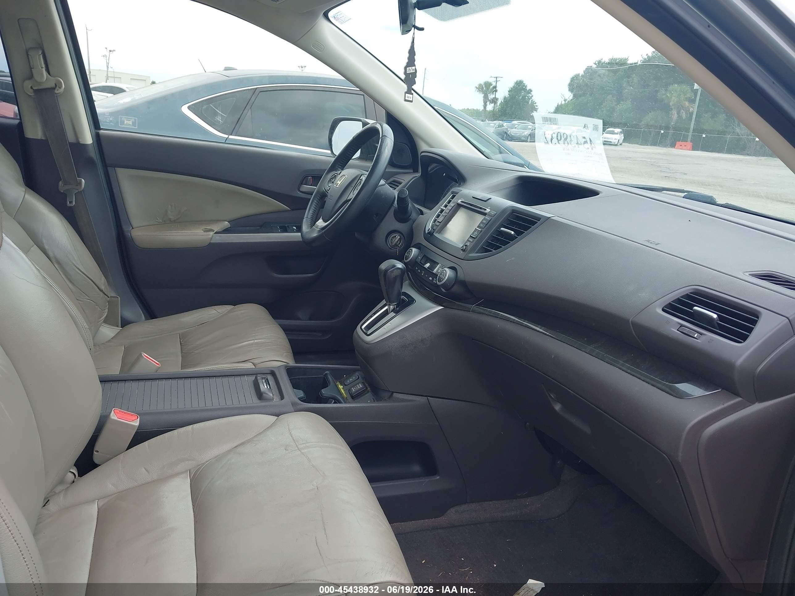 2012 Honda Cr-v Ex-l Зеленый vin: JHLRM3H77CC004146