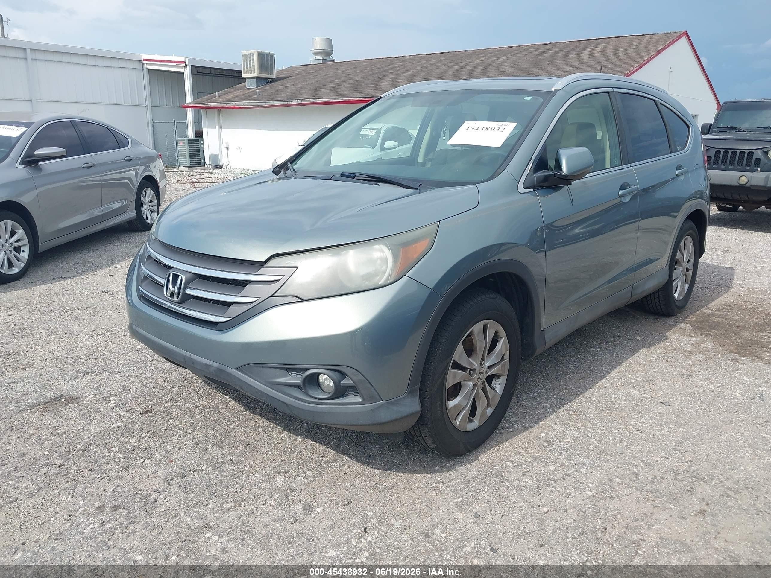 2012 Honda Cr-v Ex-l Зеленый vin: JHLRM3H77CC004146
