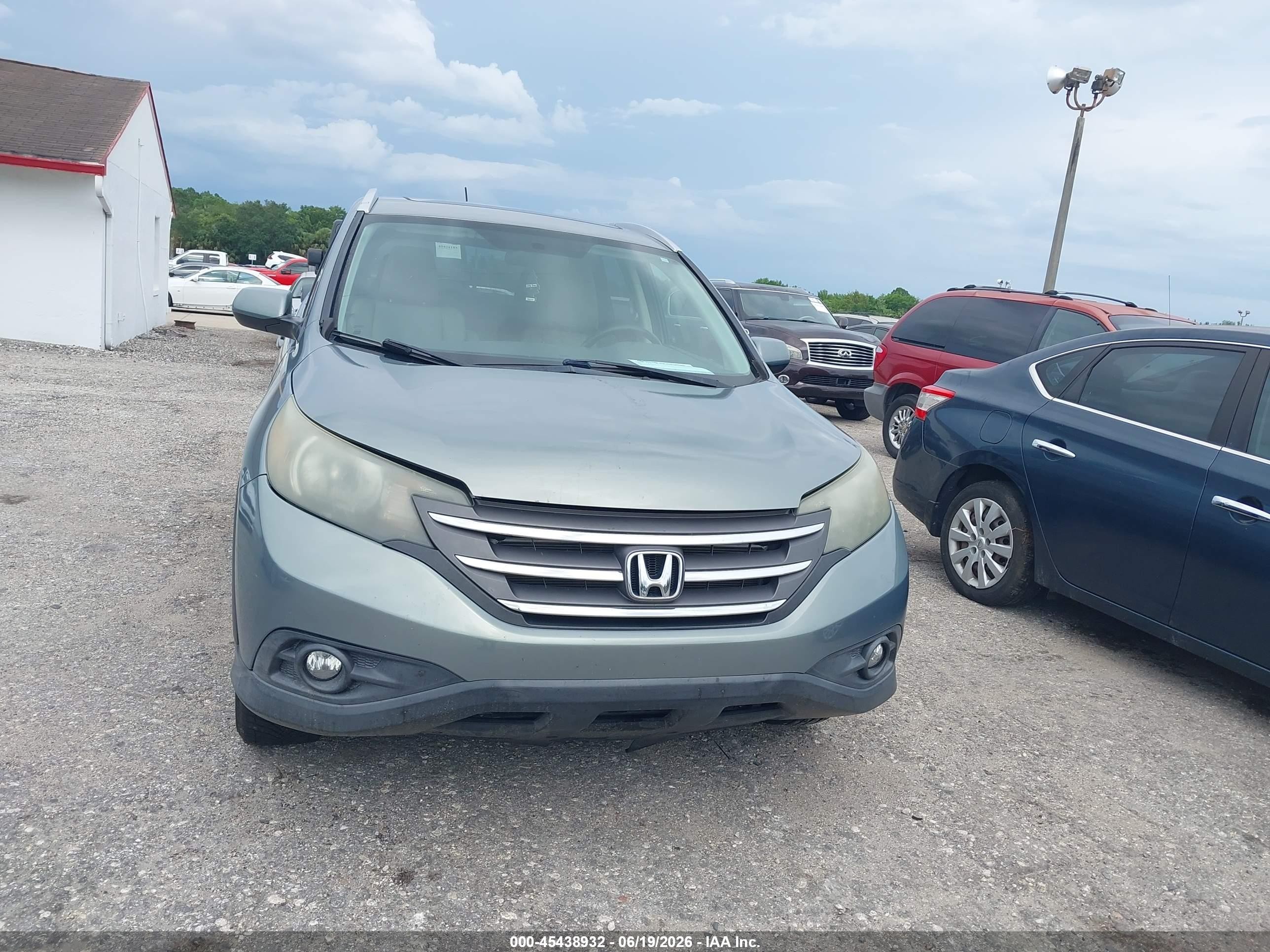 2012 Honda Cr-v Ex-l Зеленый vin: JHLRM3H77CC004146