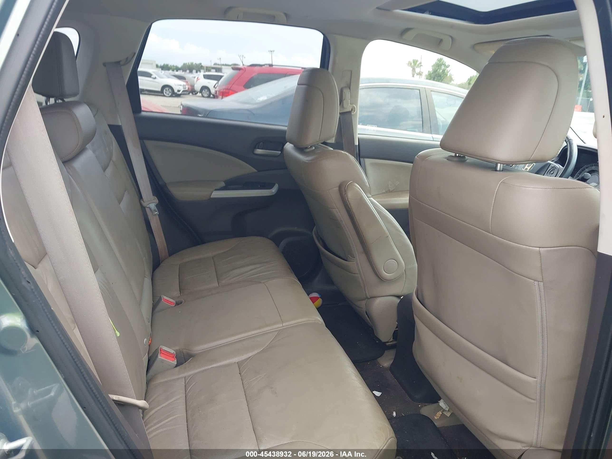 2012 Honda Cr-v Ex-l Зеленый vin: JHLRM3H77CC004146