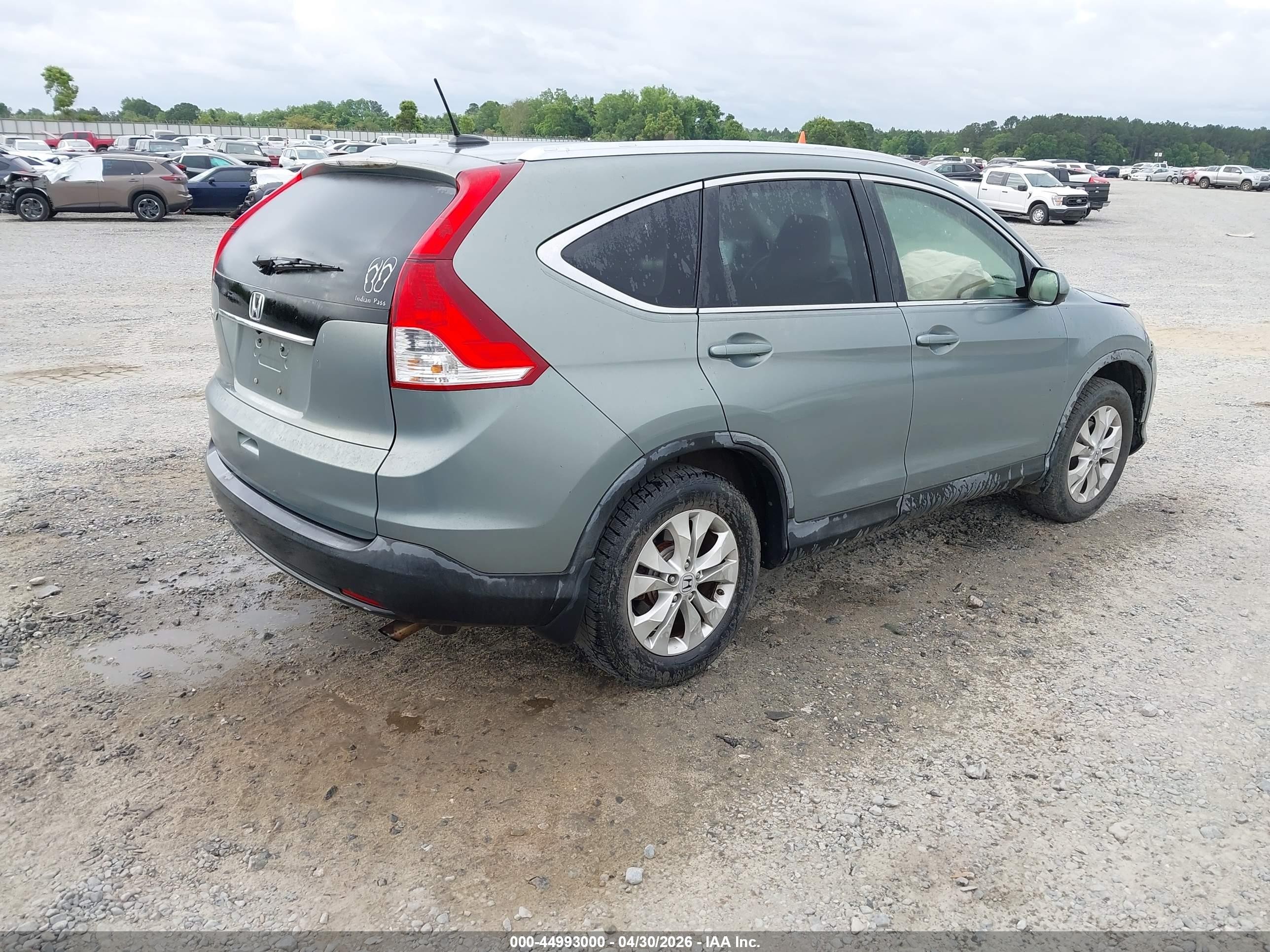 2012 Honda Cr-v Ex-l Зеленый vin: JHLRM3H77CC005250