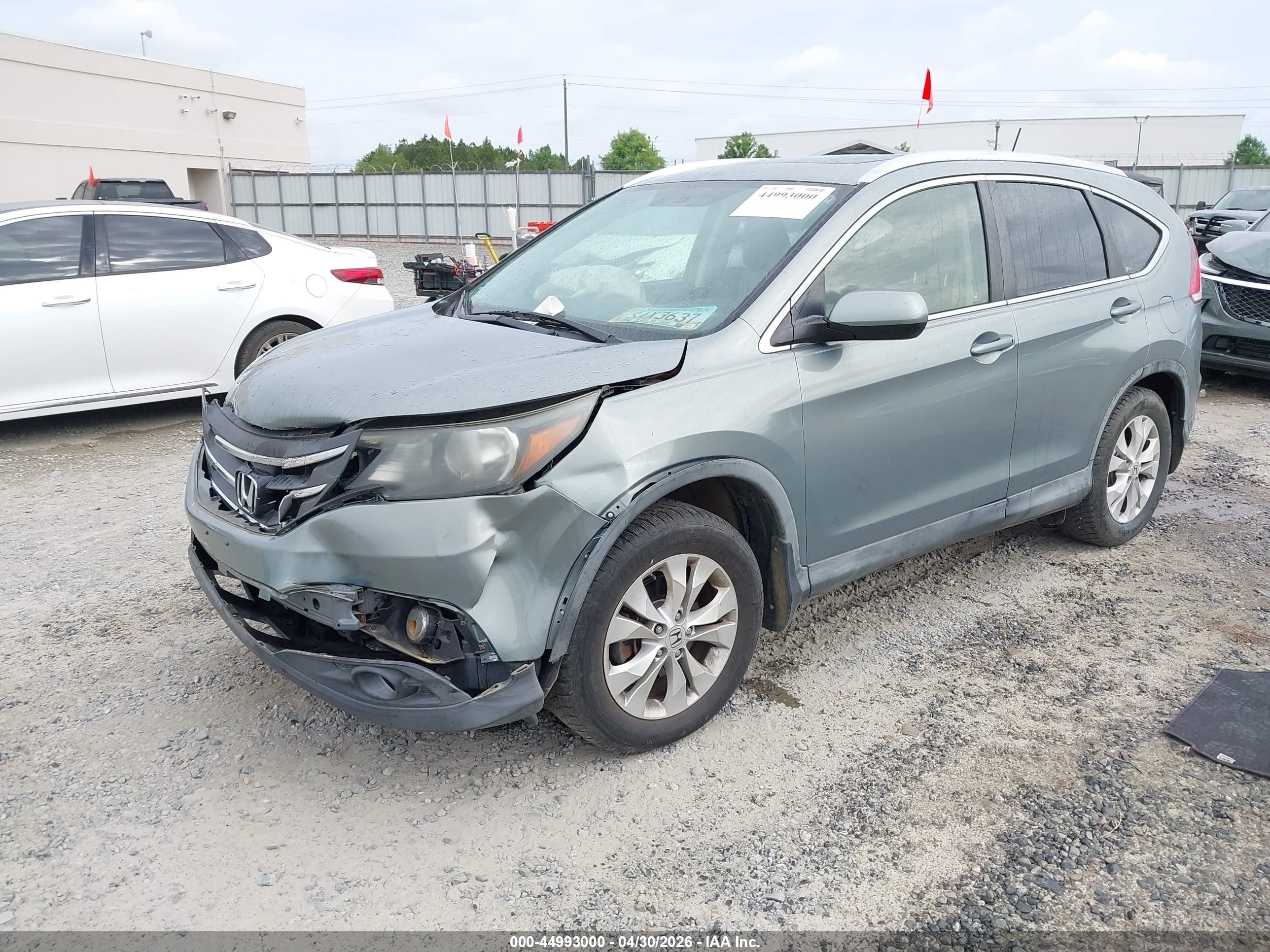 2012 Honda Cr-v Ex-l Зеленый vin: JHLRM3H77CC005250