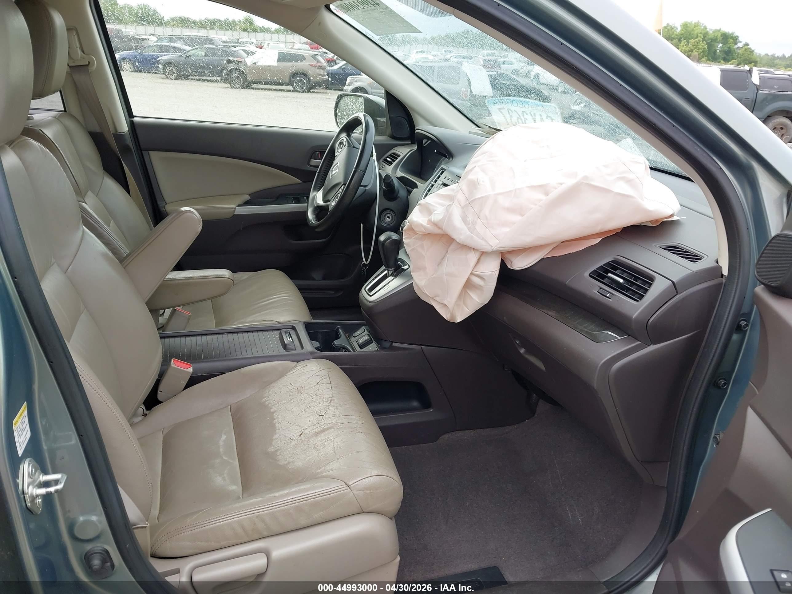 2012 Honda Cr-v Ex-l Зеленый vin: JHLRM3H77CC005250