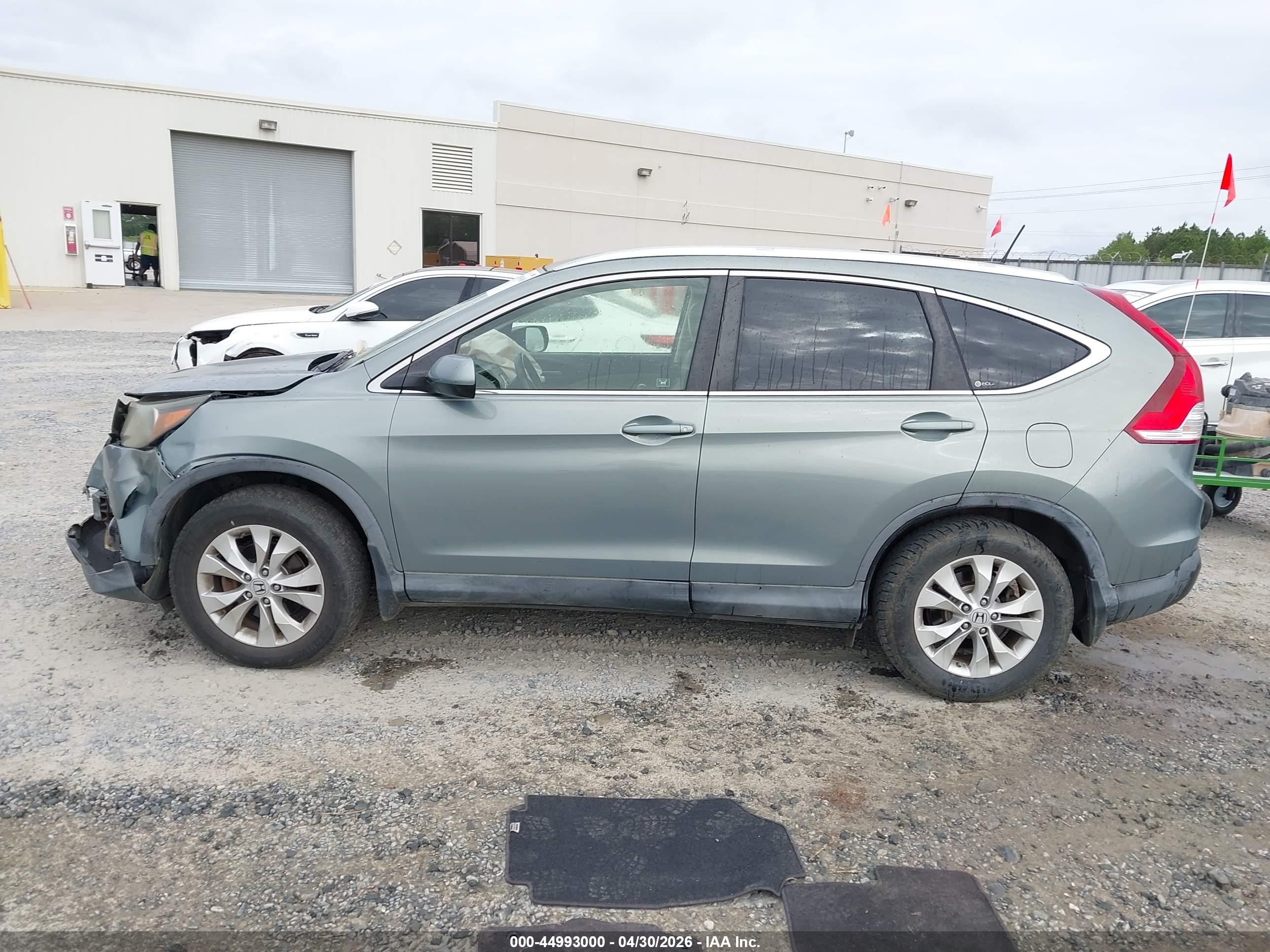 2012 Honda Cr-v Ex-l Зеленый vin: JHLRM3H77CC005250