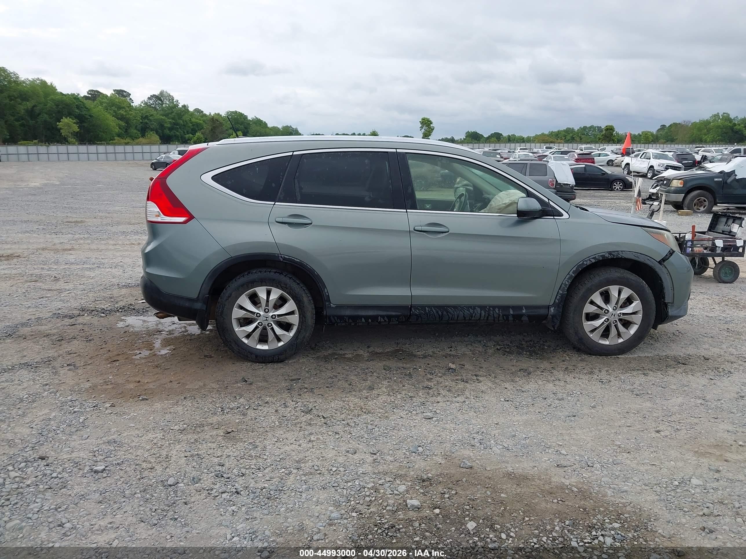 2012 Honda Cr-v Ex-l Зеленый vin: JHLRM3H77CC005250