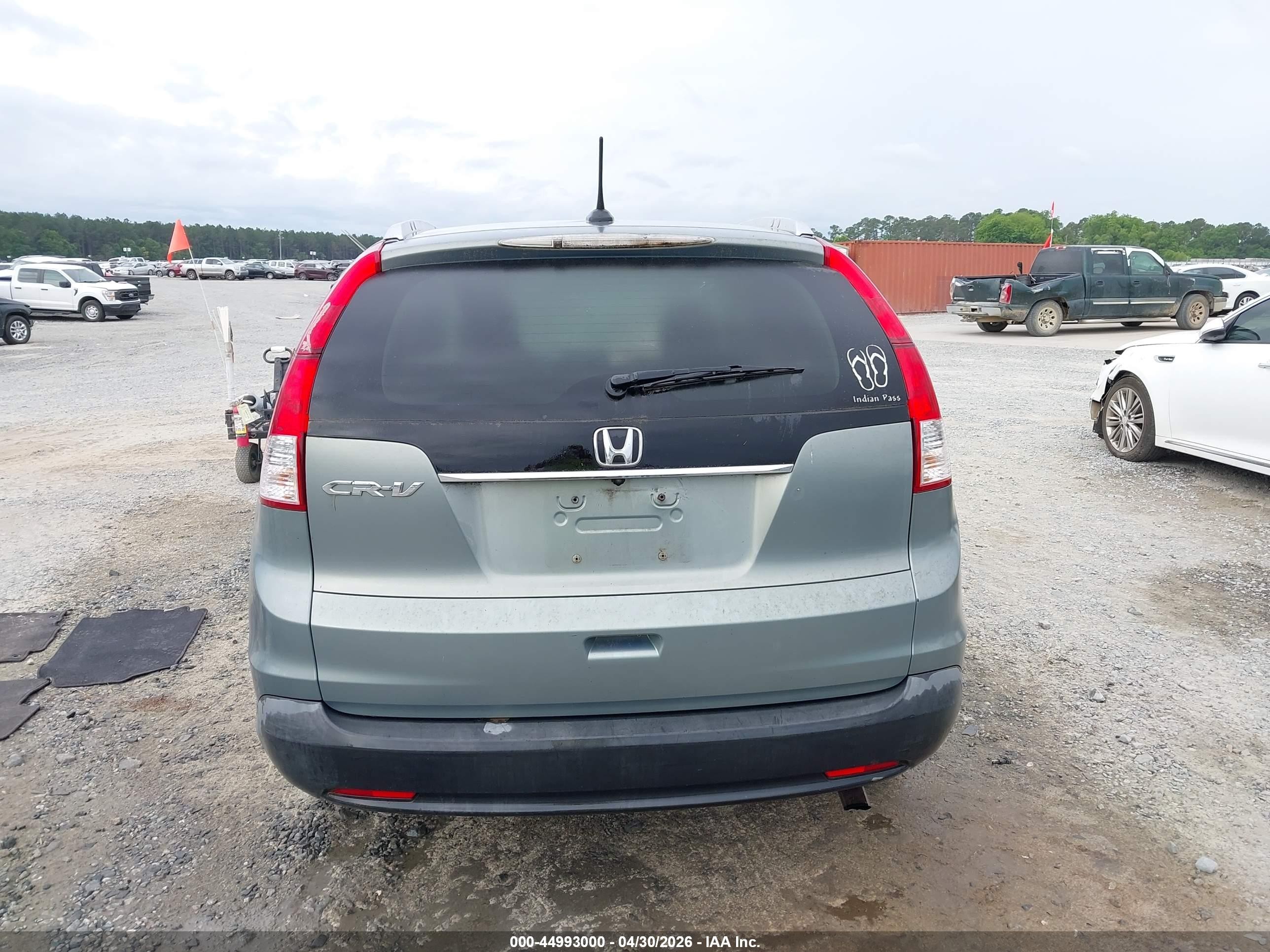 2012 Honda Cr-v Ex-l Зеленый vin: JHLRM3H77CC005250