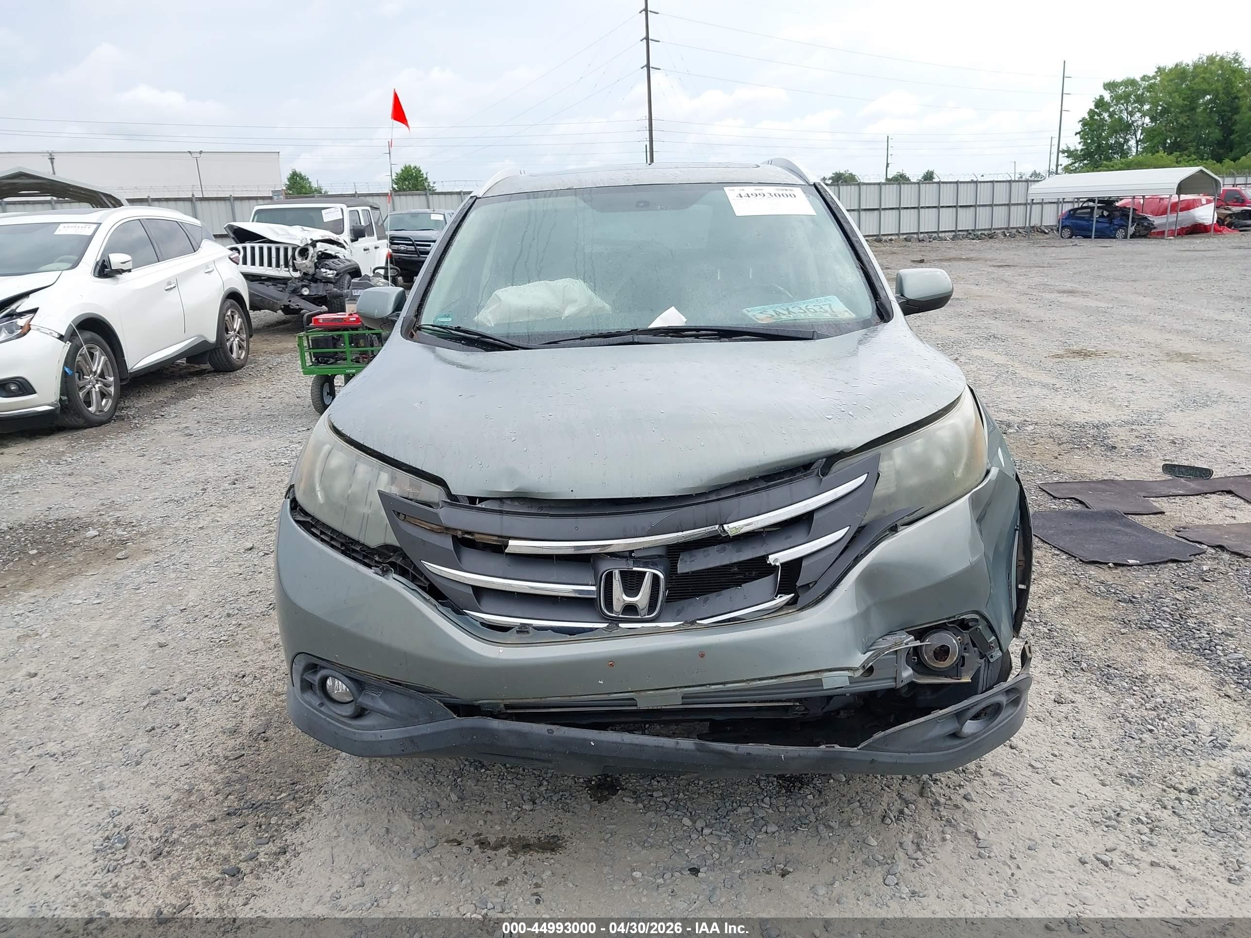 2012 Honda Cr-v Ex-l Зеленый vin: JHLRM3H77CC005250