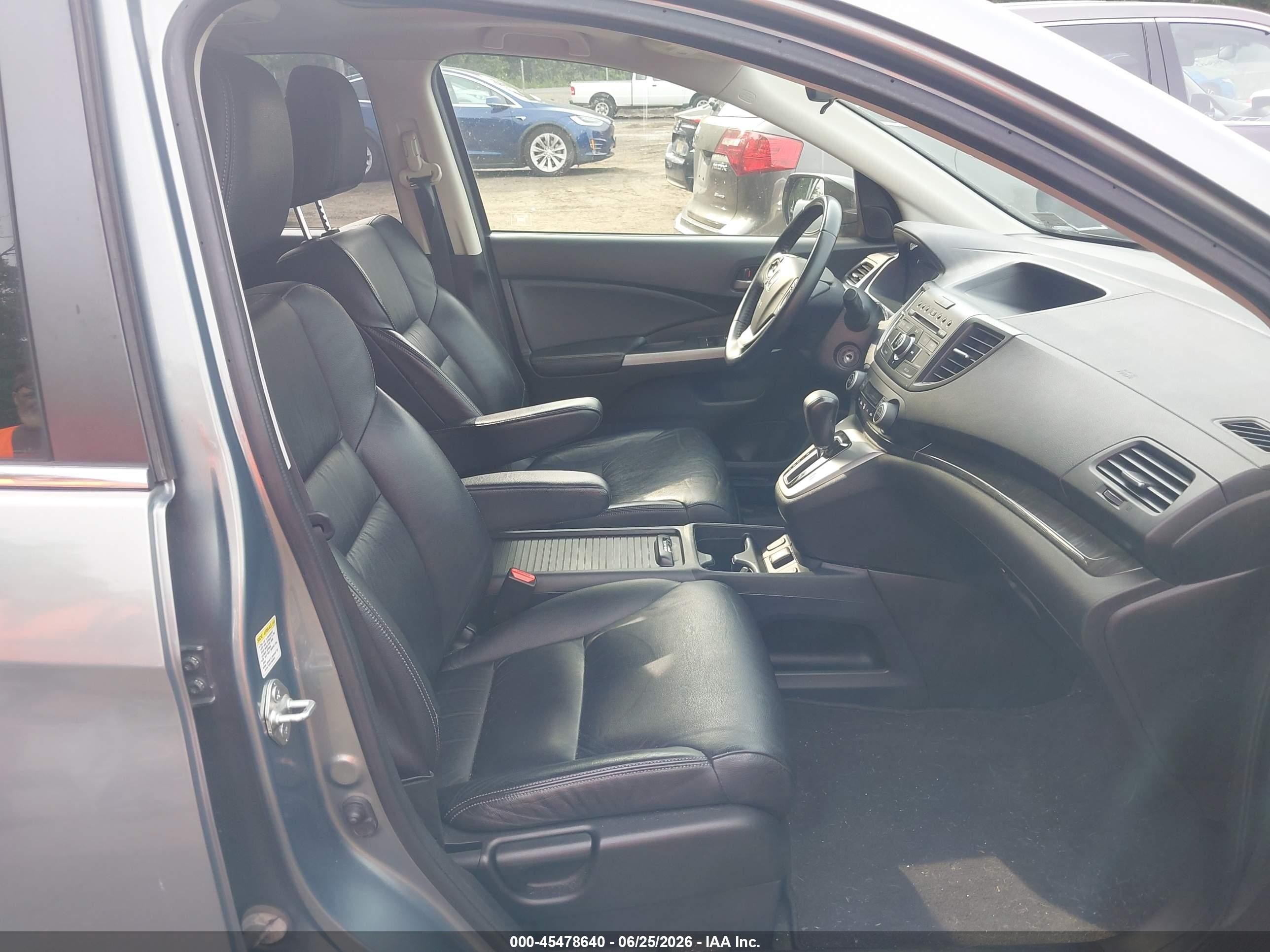 2012 Honda Cr-v Ex-l Green vin: JHLRM3H77CC006155