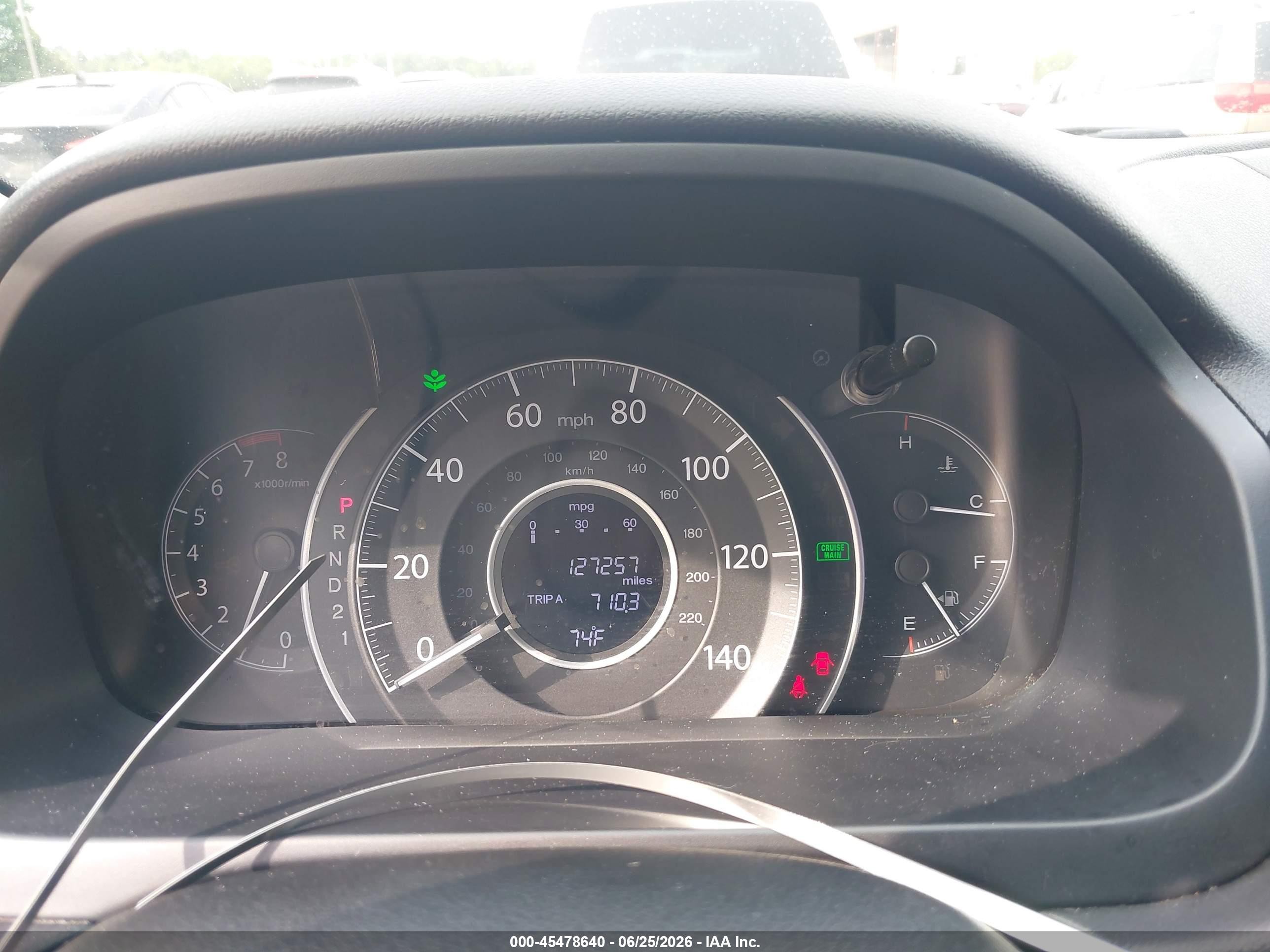 2012 Honda Cr-v Ex-l Green vin: JHLRM3H77CC006155
