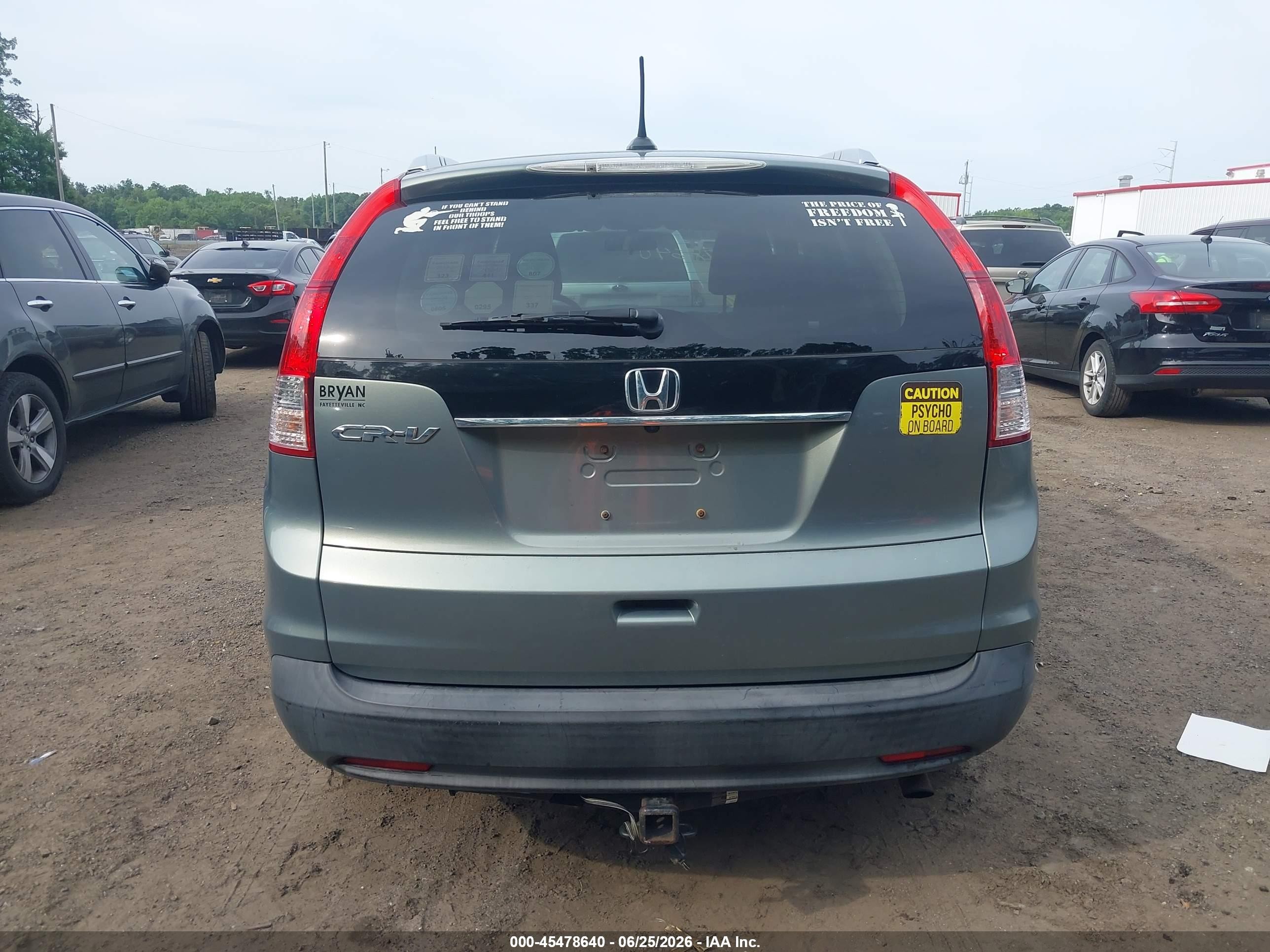 2012 Honda Cr-v Ex-l Green vin: JHLRM3H77CC006155