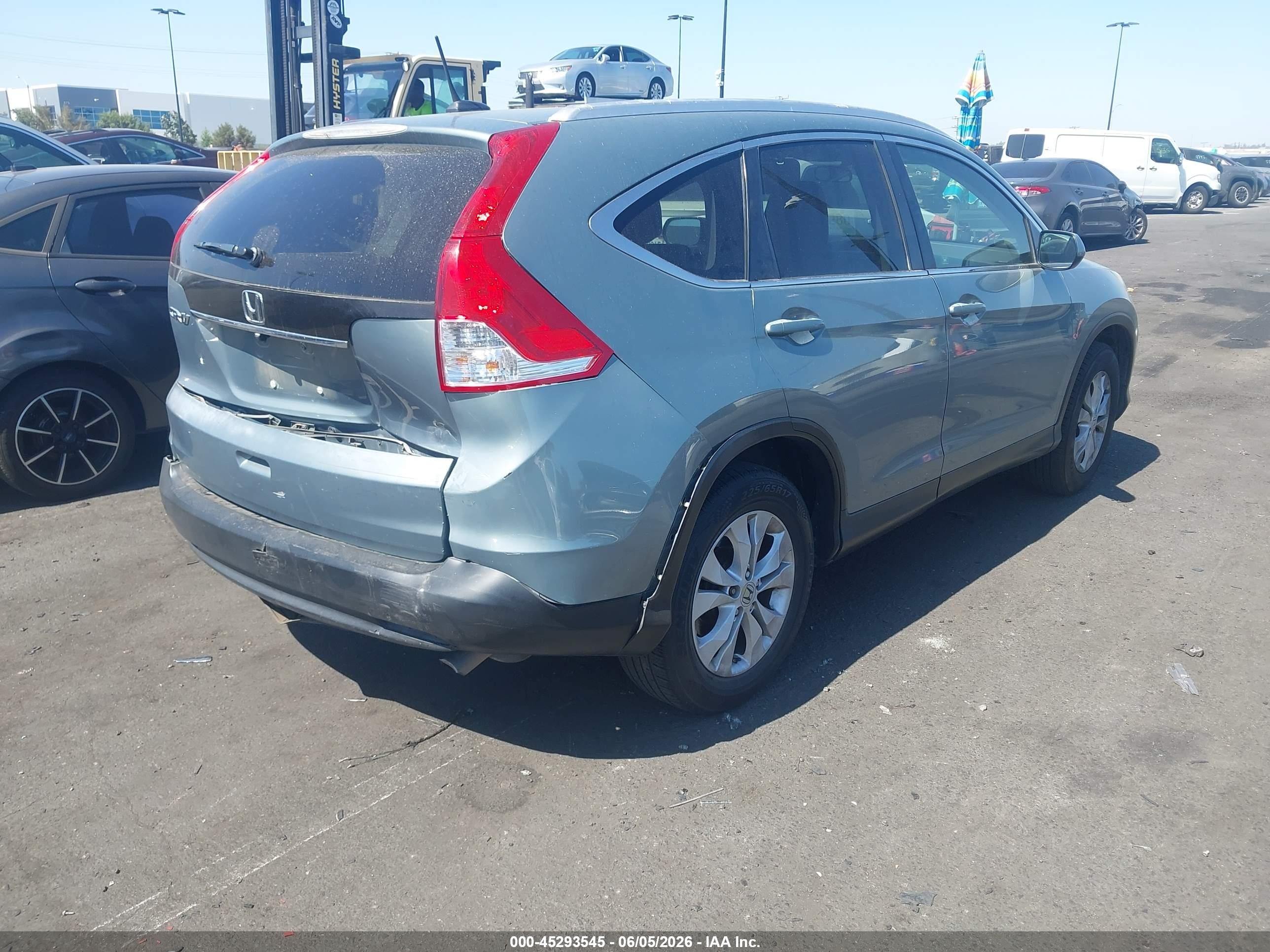 2012 Honda Cr-v Ex-l Бирюзовый vin: JHLRM3H77CC006740