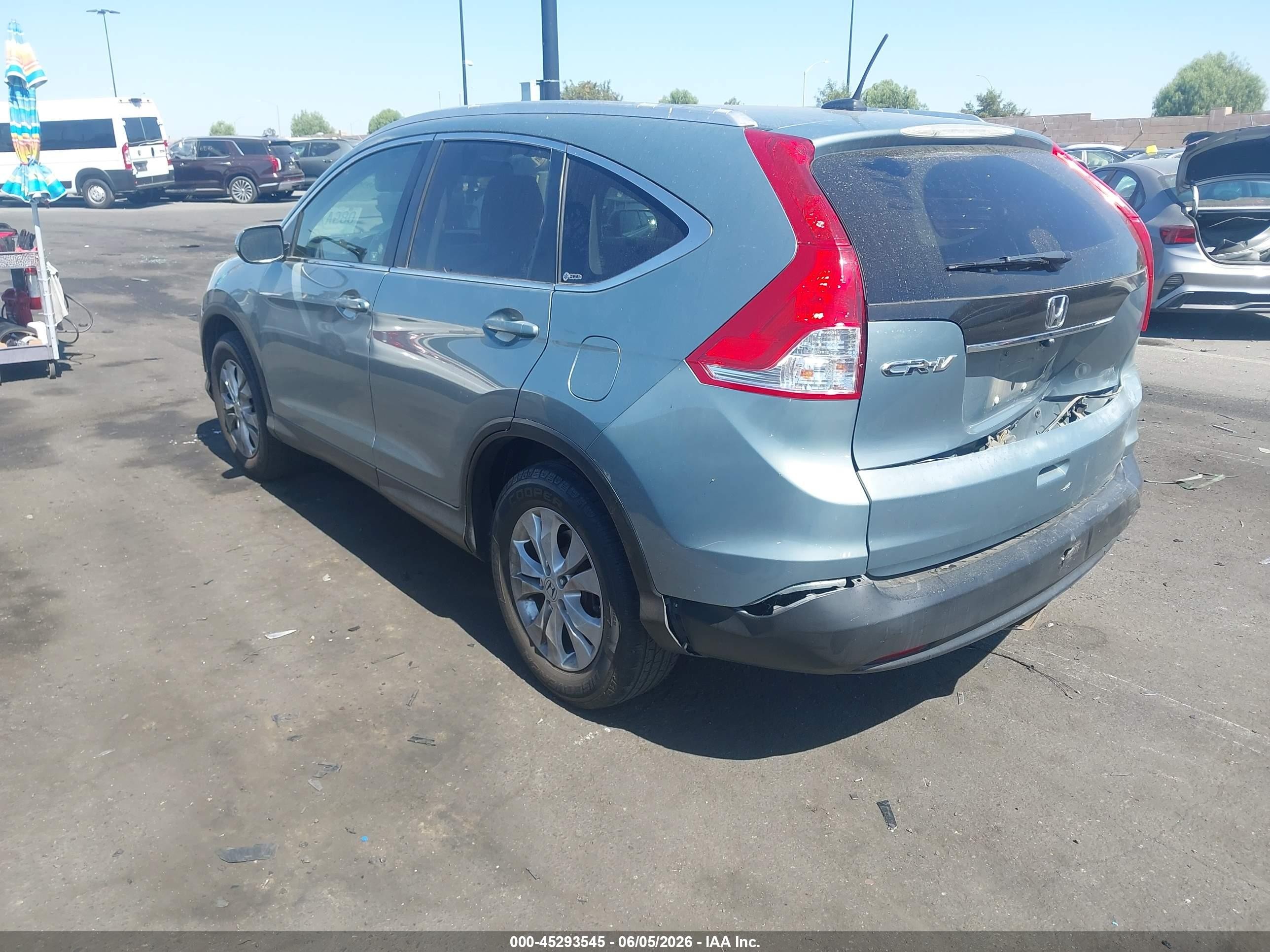 2012 Honda Cr-v Ex-l Бирюзовый vin: JHLRM3H77CC006740