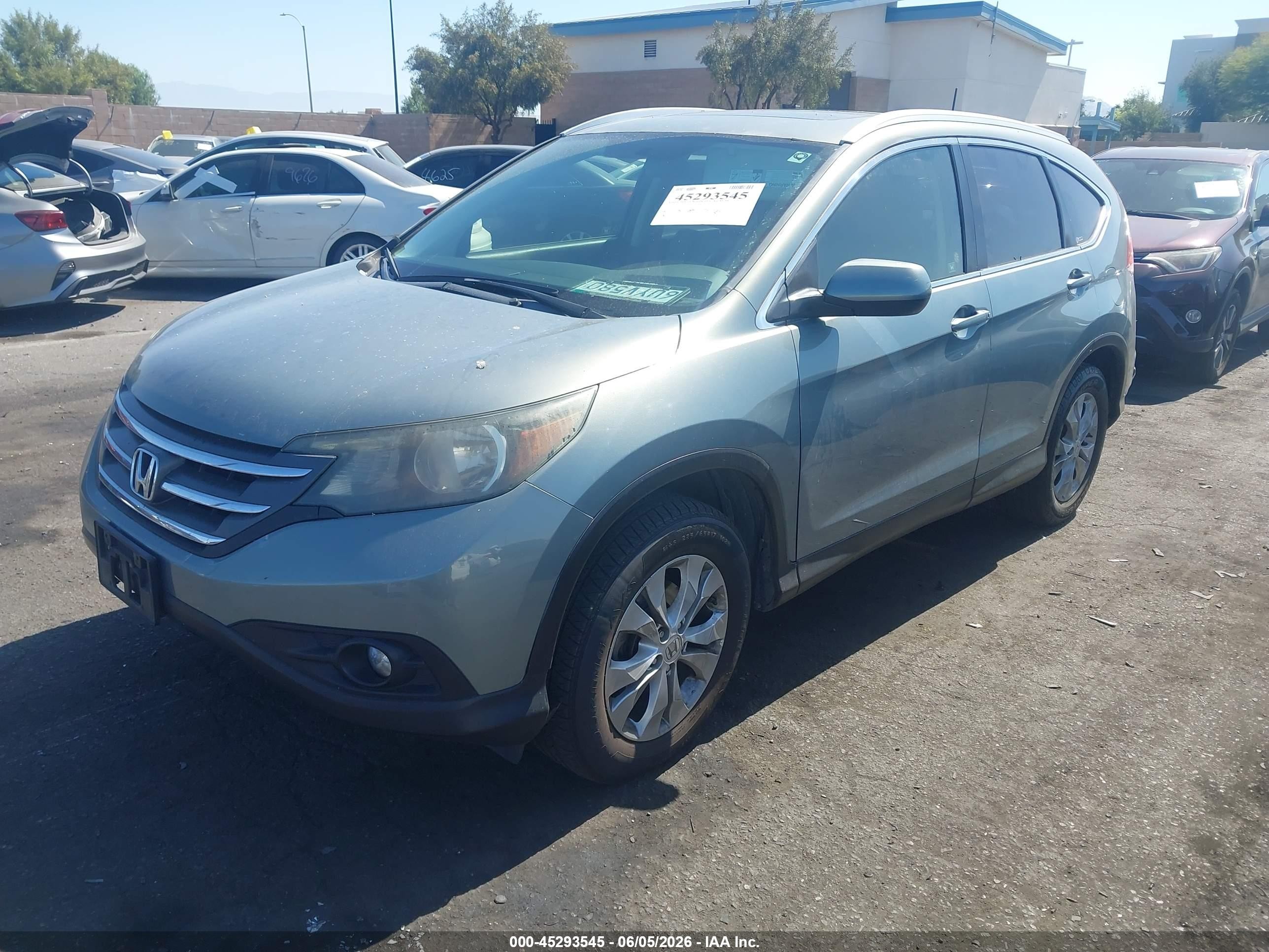 2012 Honda Cr-v Ex-l Бирюзовый vin: JHLRM3H77CC006740