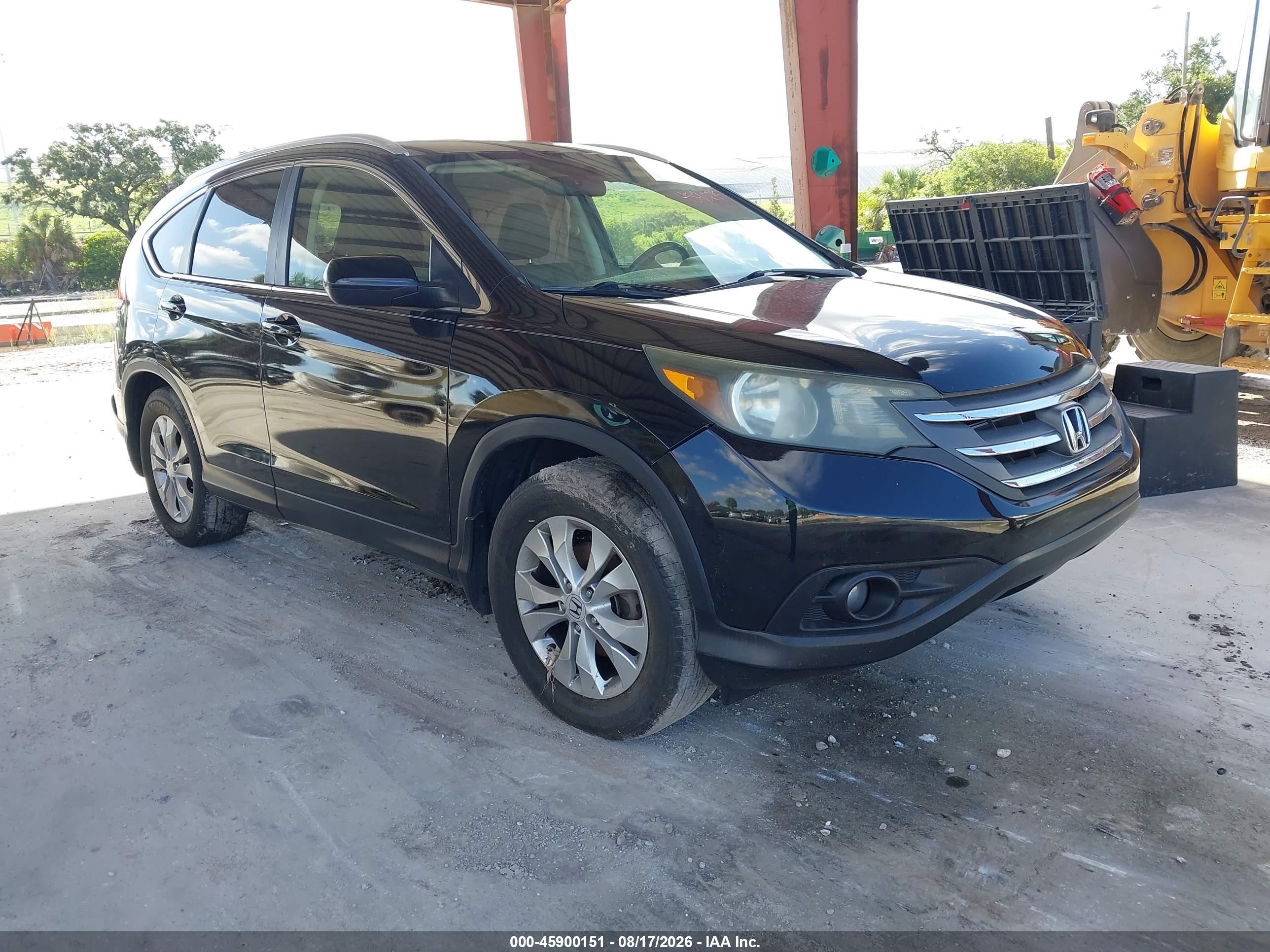 2012 Honda Cr-v Ex-l Black vin: JHLRM3H78CC007492