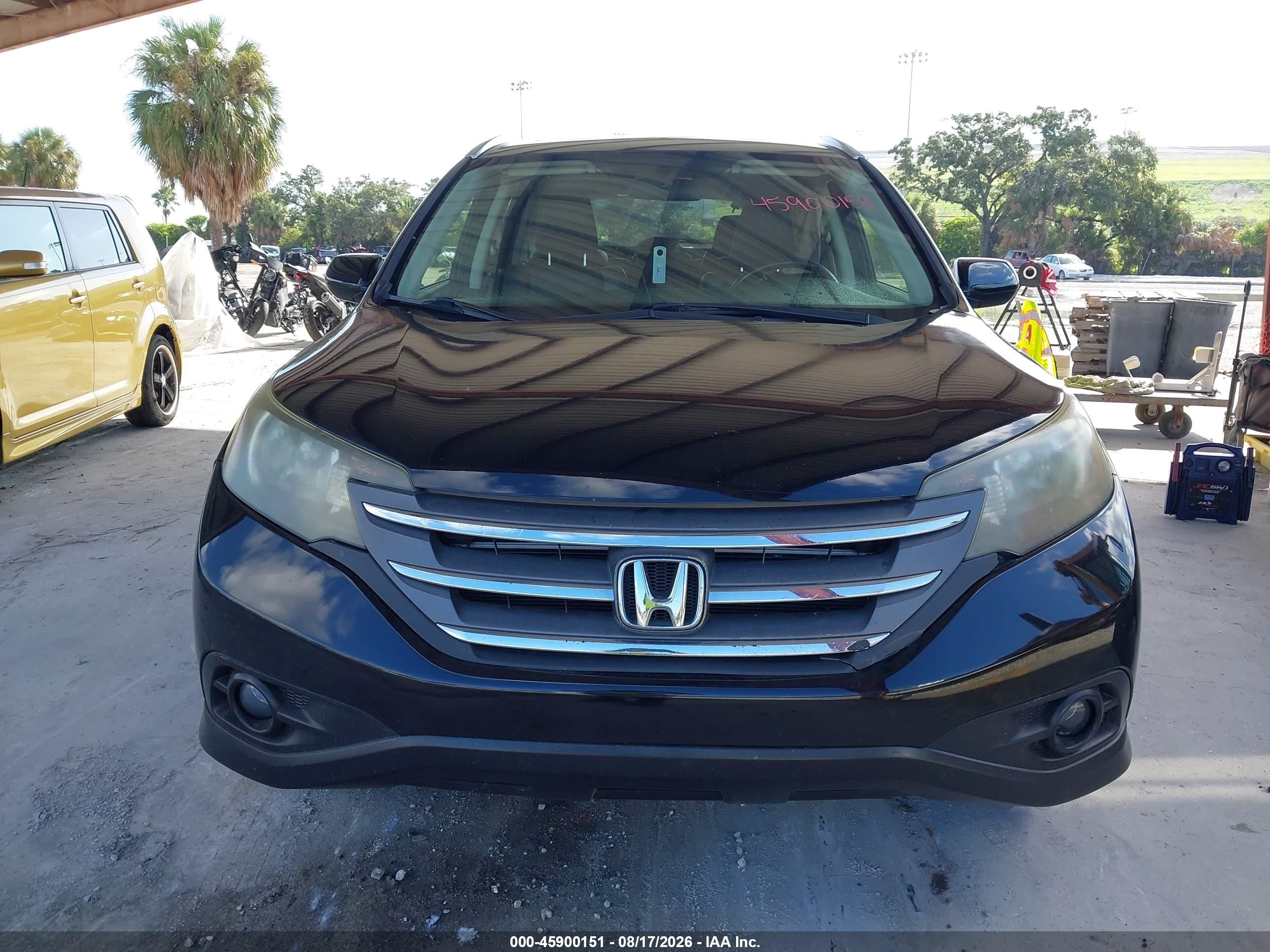 2012 Honda Cr-v Ex-l Black vin: JHLRM3H78CC007492