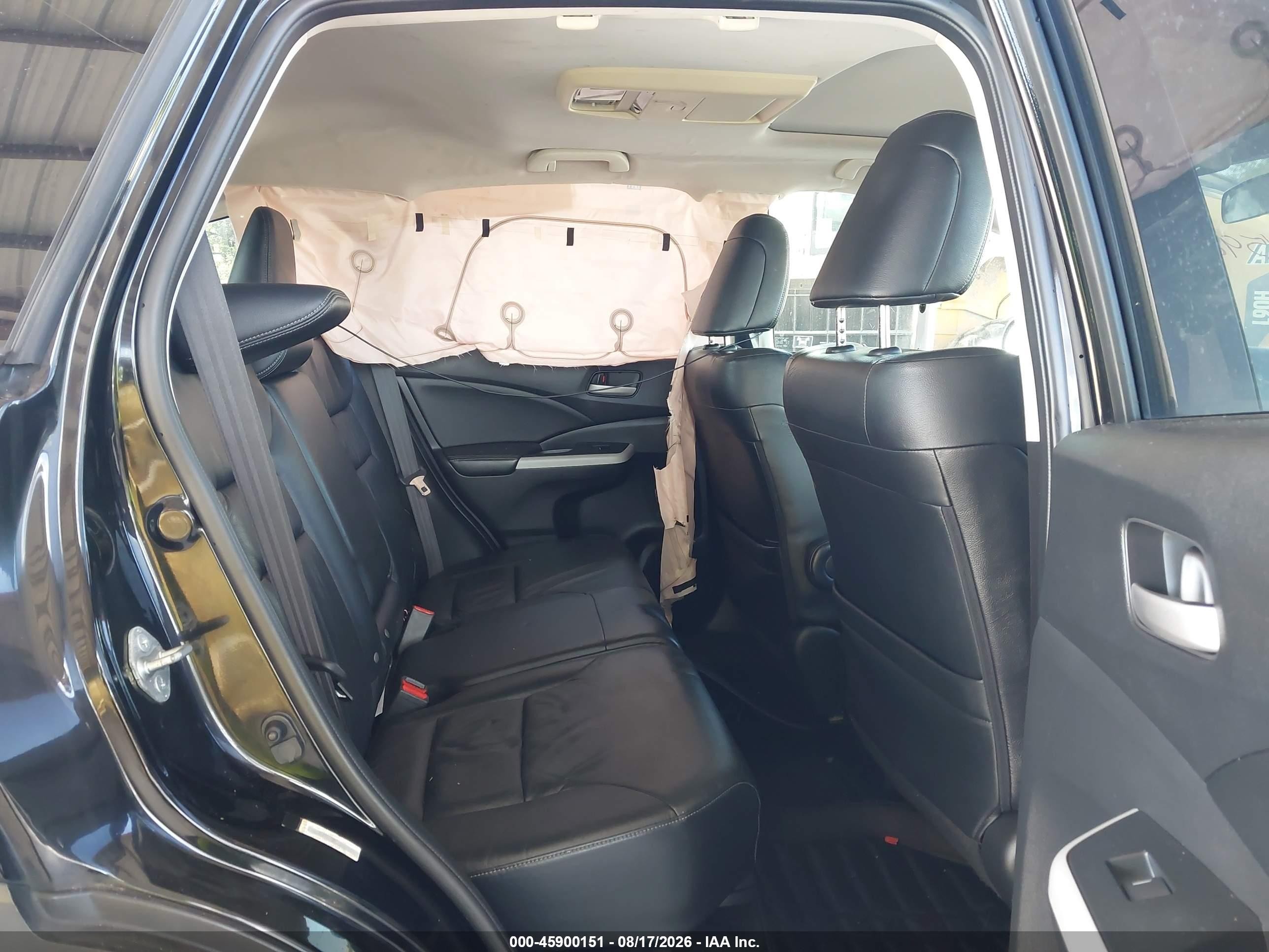 2012 Honda Cr-v Ex-l Black vin: JHLRM3H78CC007492
