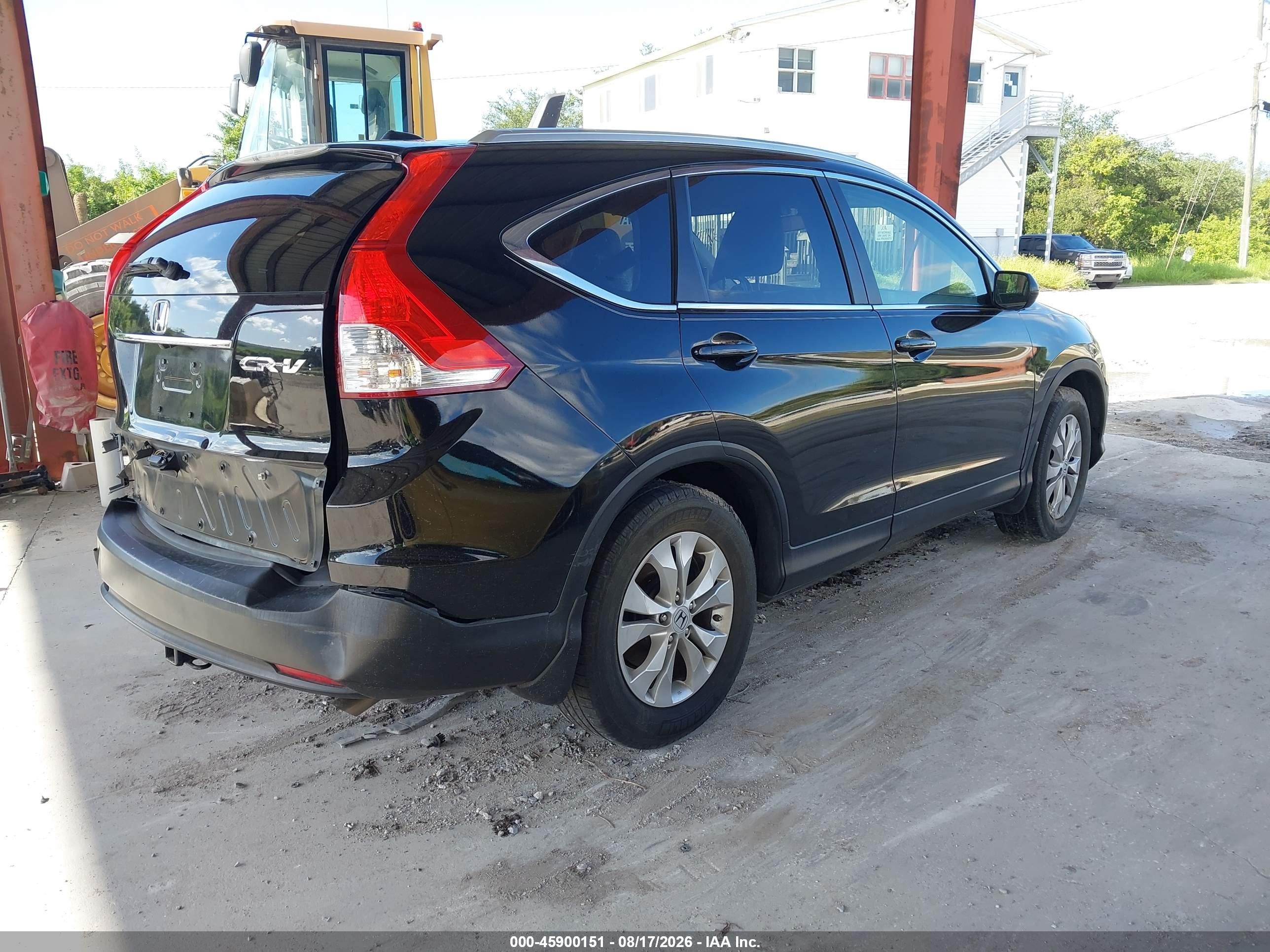 2012 Honda Cr-v Ex-l Black vin: JHLRM3H78CC007492