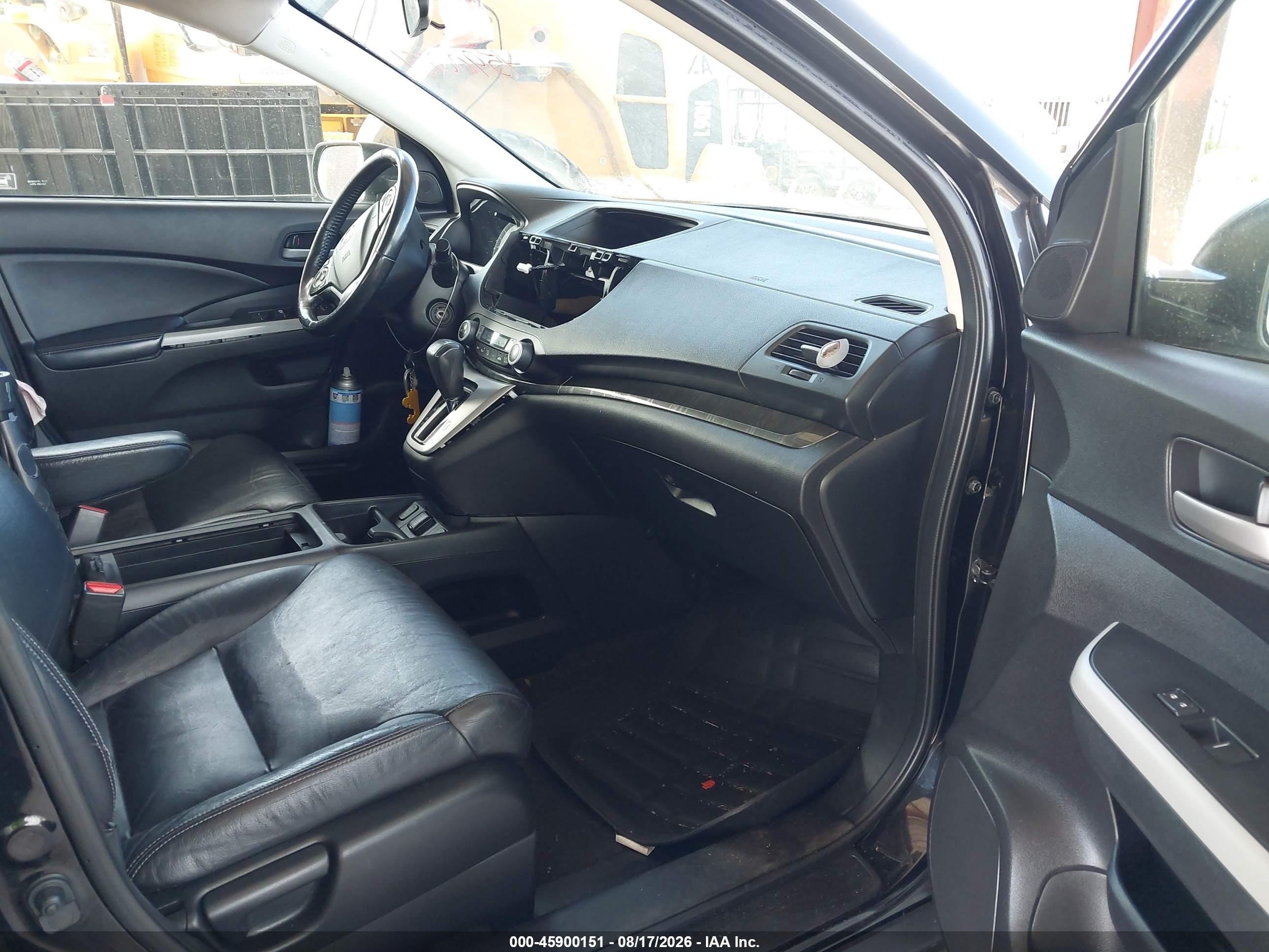 2012 Honda Cr-v Ex-l Black vin: JHLRM3H78CC007492